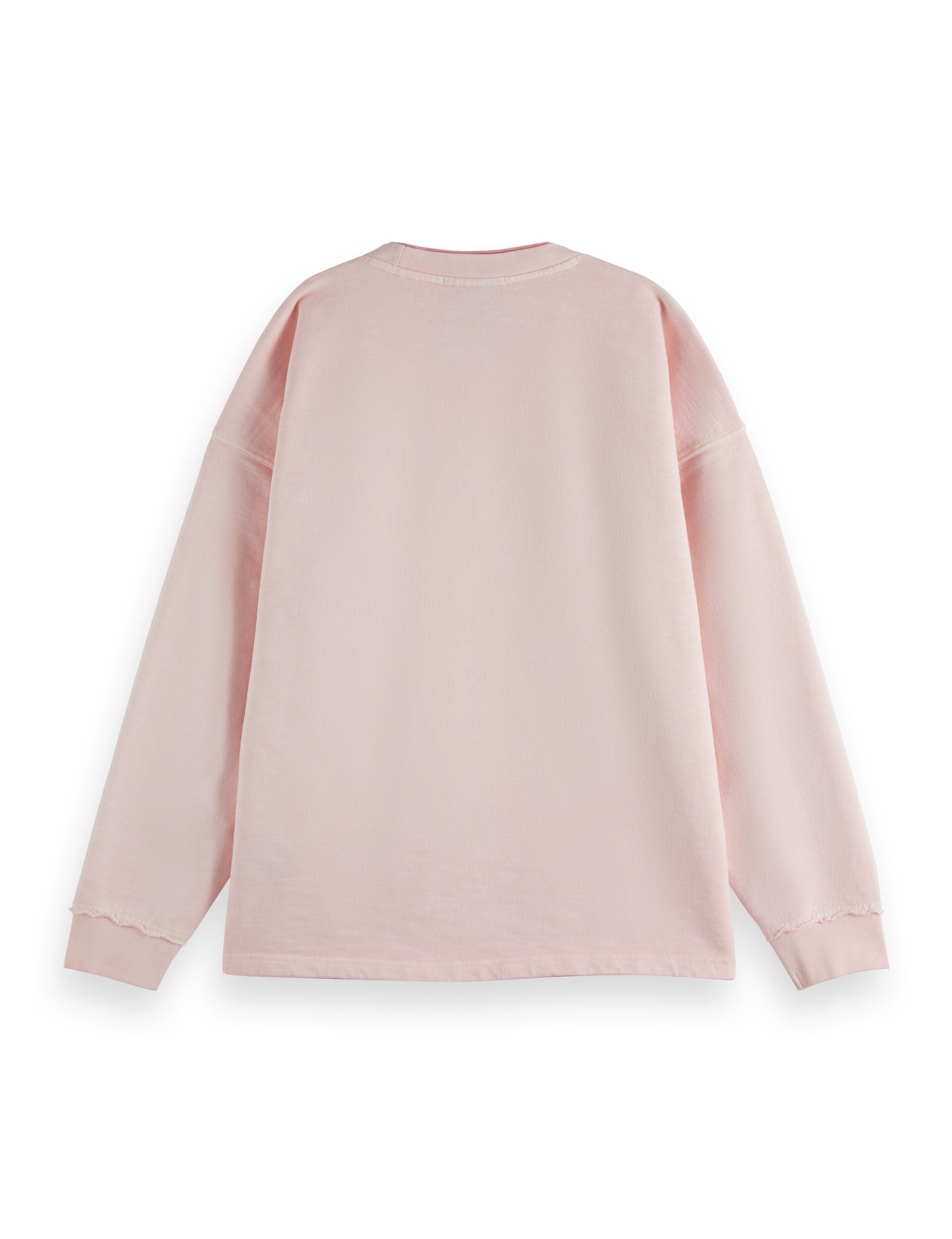 Garment dye logo oversized sweatshirt