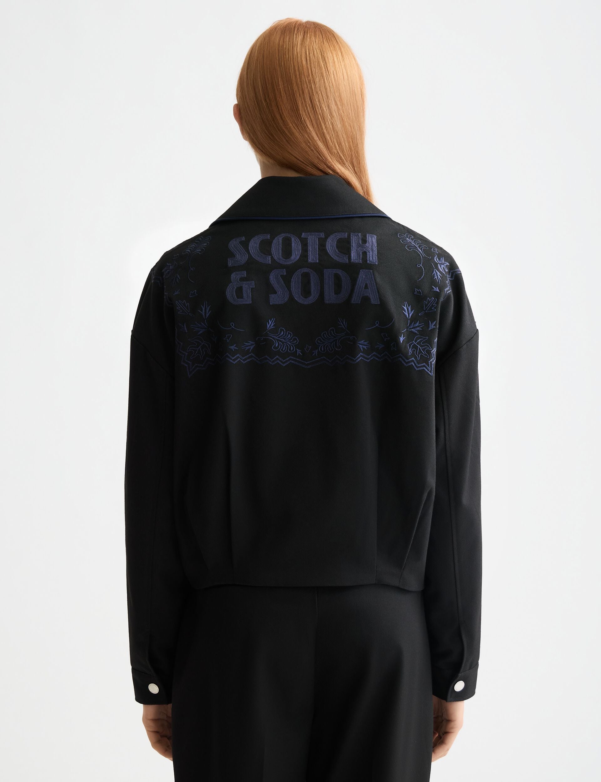 Embroidered bomber jacket