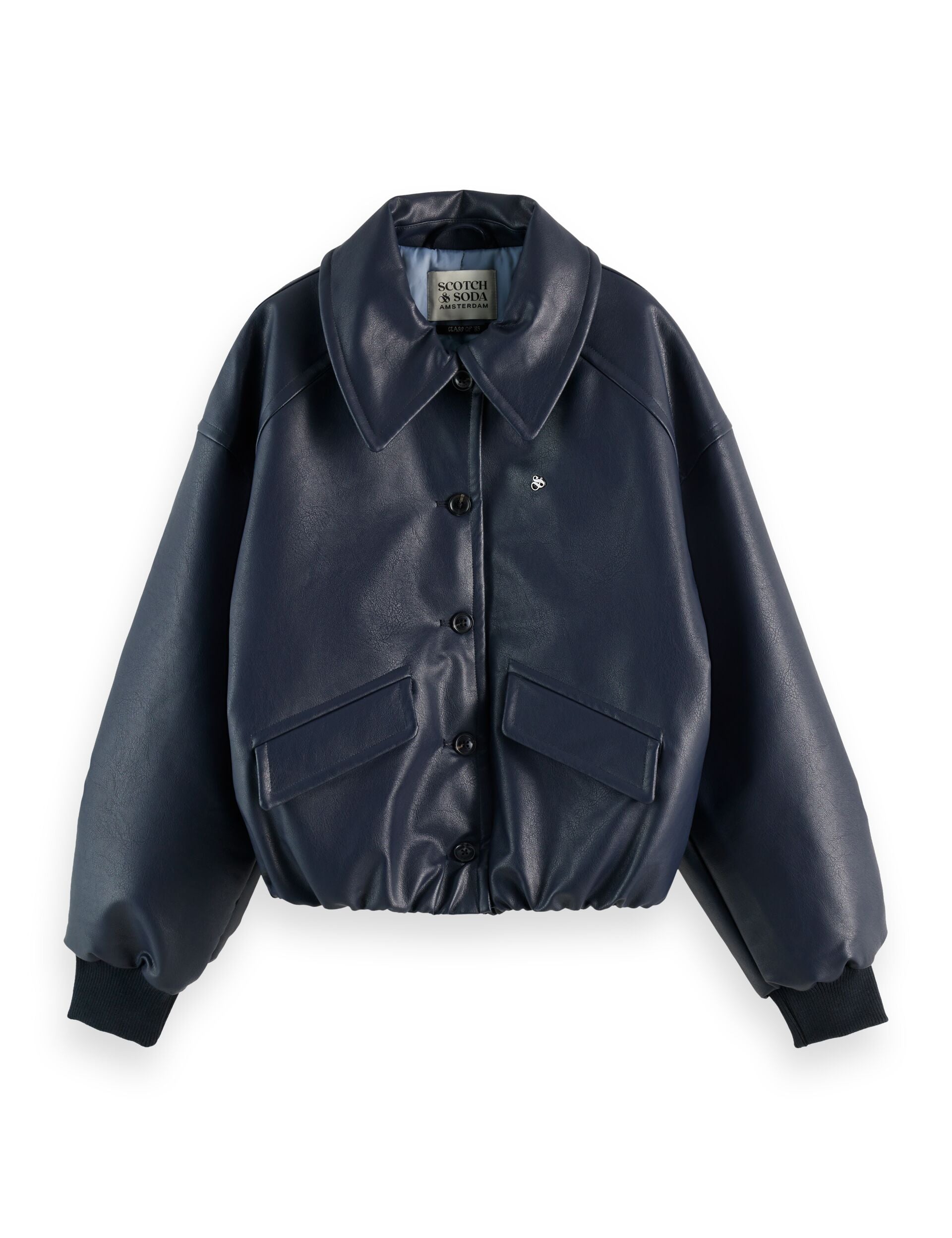 SCOTCH & SODA MA-1レザージャケット Faux leather bomber jacket – Scotch & Soda