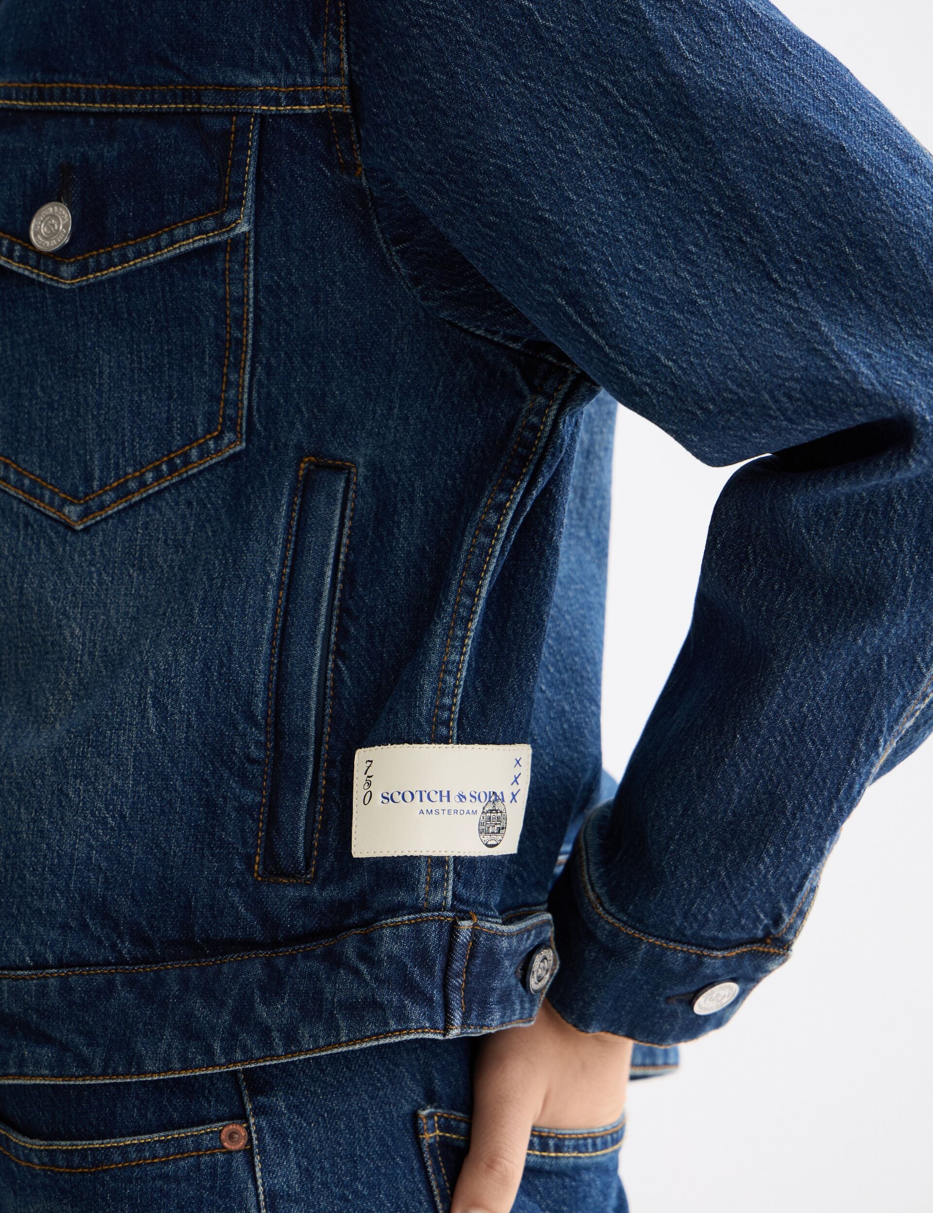 Cropped denim jacket — Let It Rain 750 years celebration