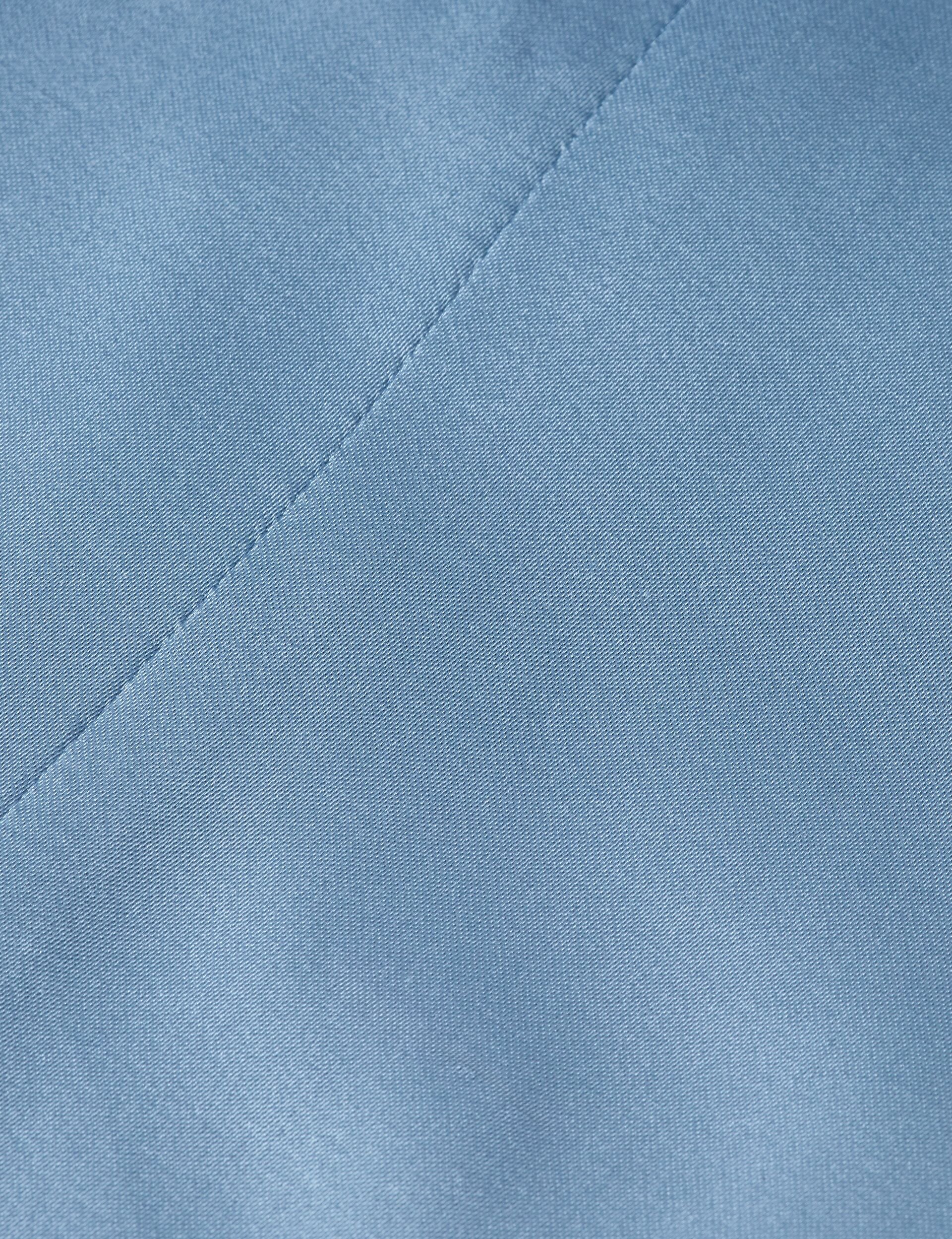 Midi shirt dress with tied waist and ruffles