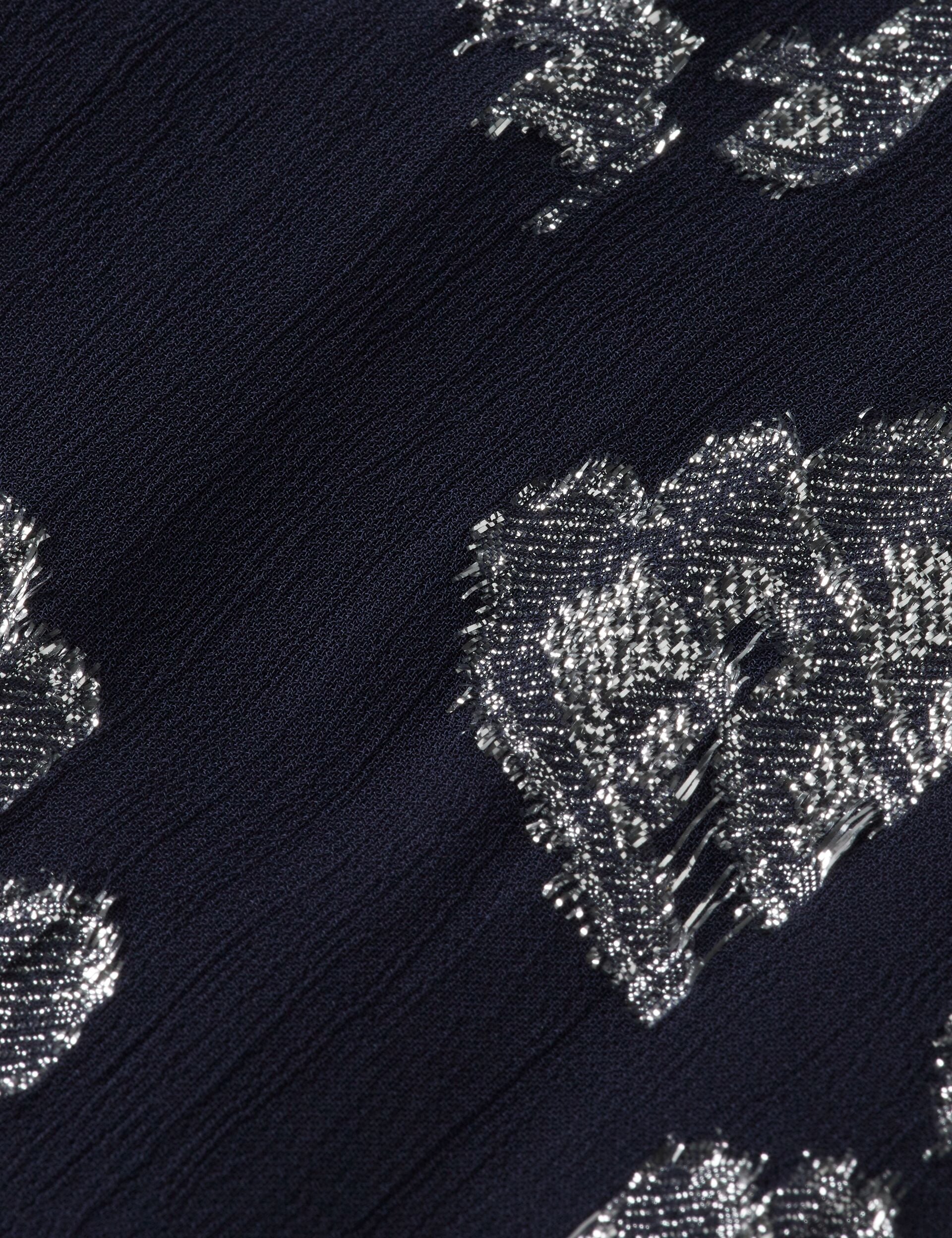 Fil coupe open shoulder maxi dress