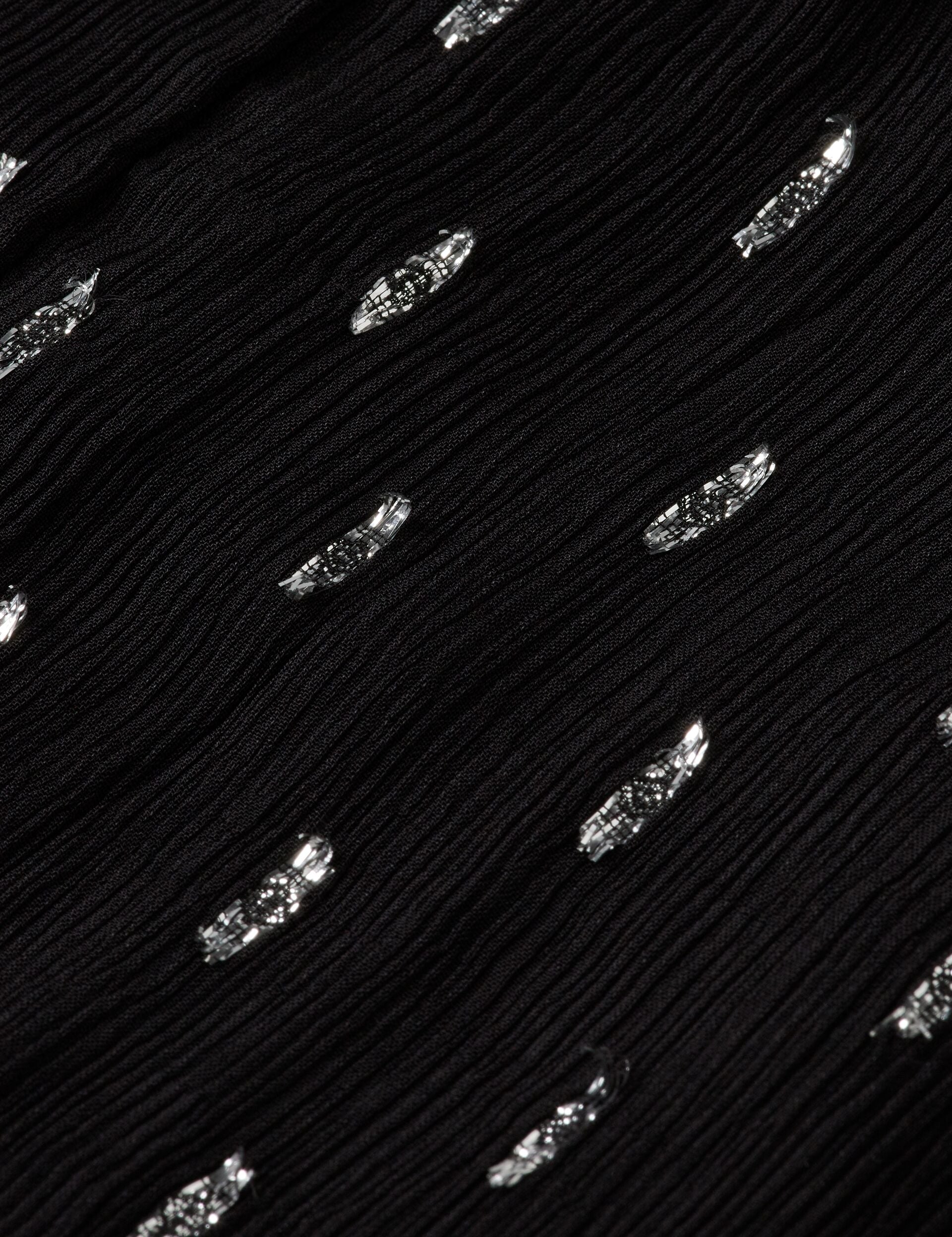 Long sleeve mini dress with draped front