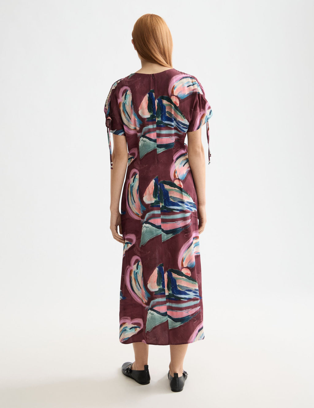 Drawstring maxi dress