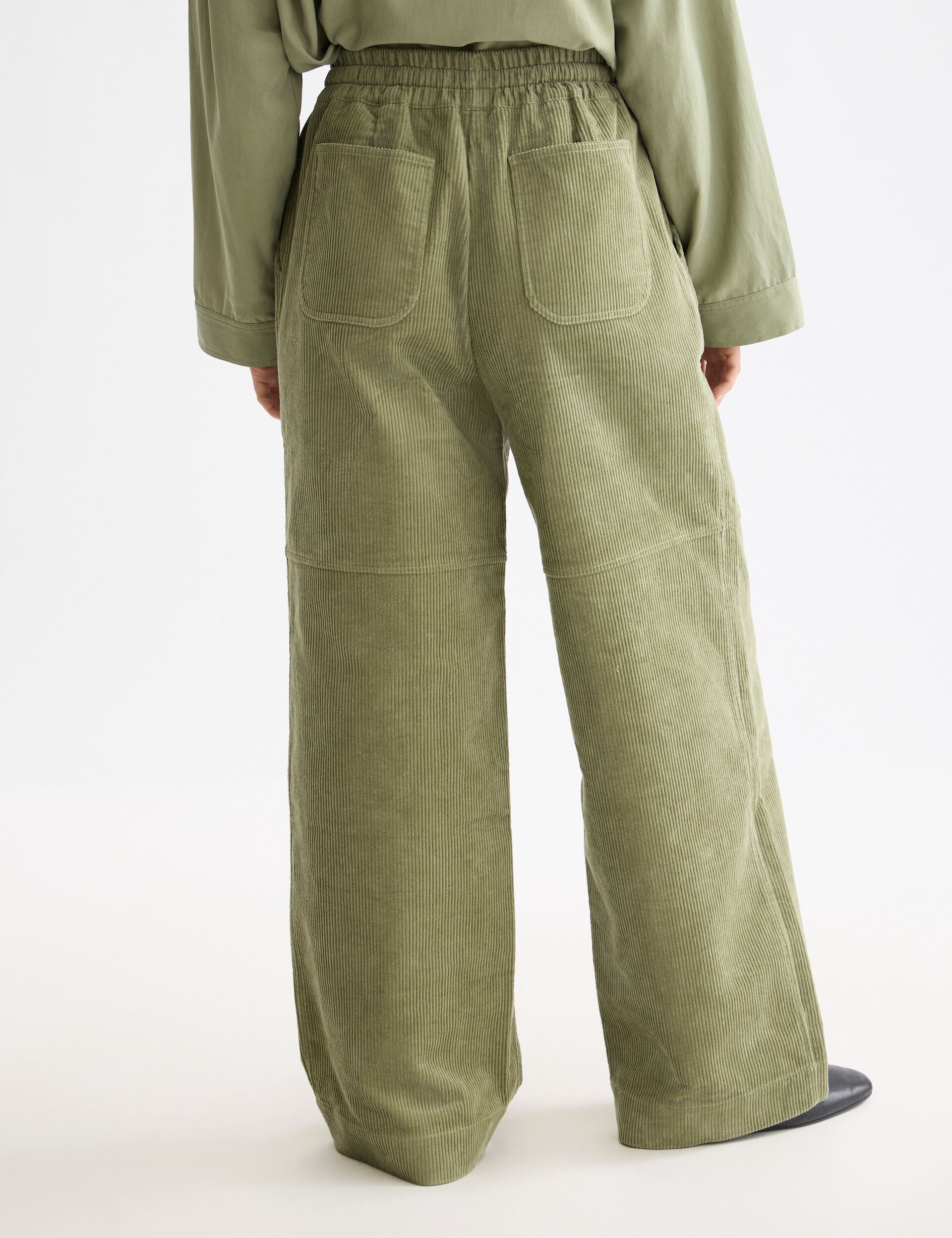 Noa high-rise wide-leg pull on pant