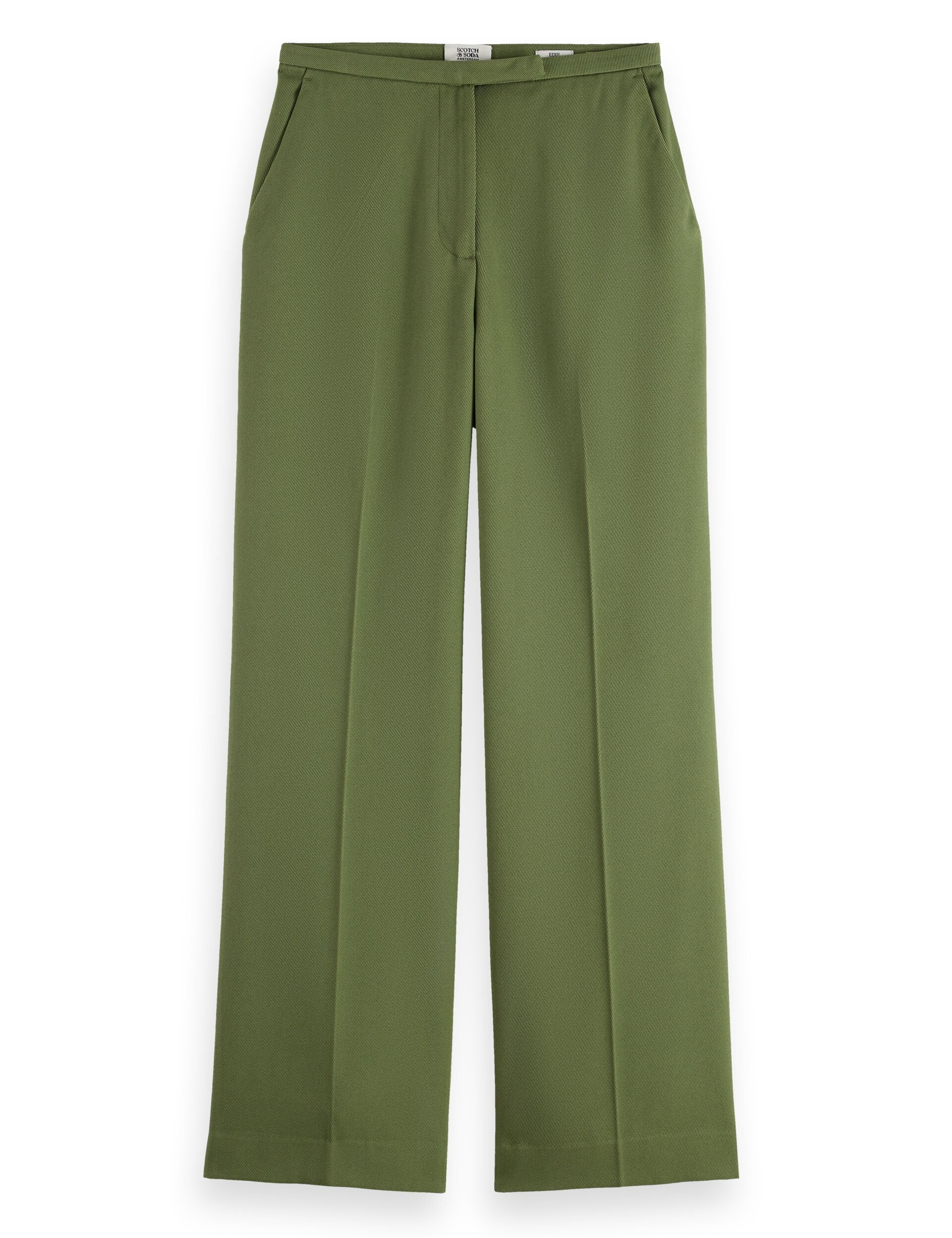 Edie - high rise wide leg gabardine pant