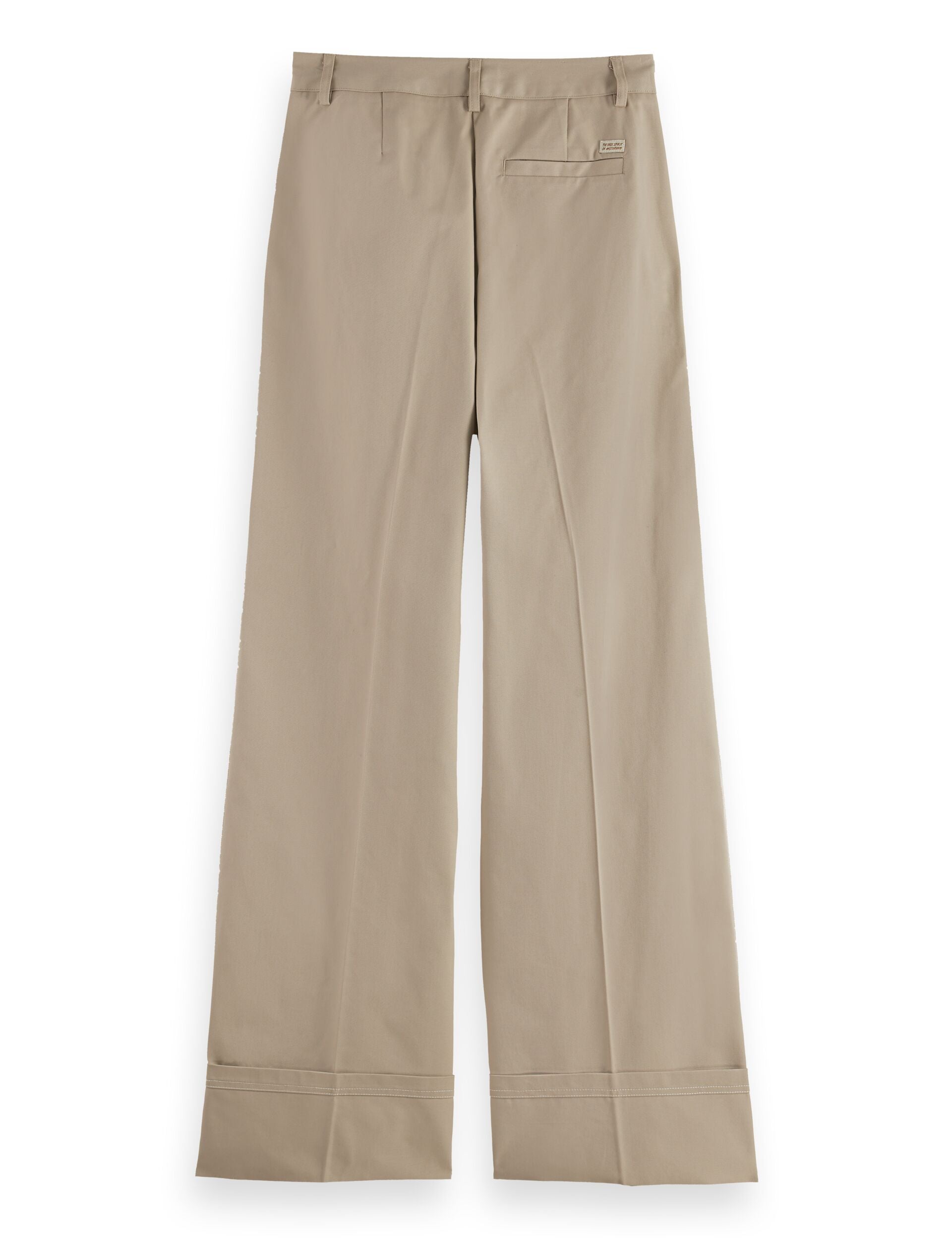 Luca high rise wide leg cuffed chino pant