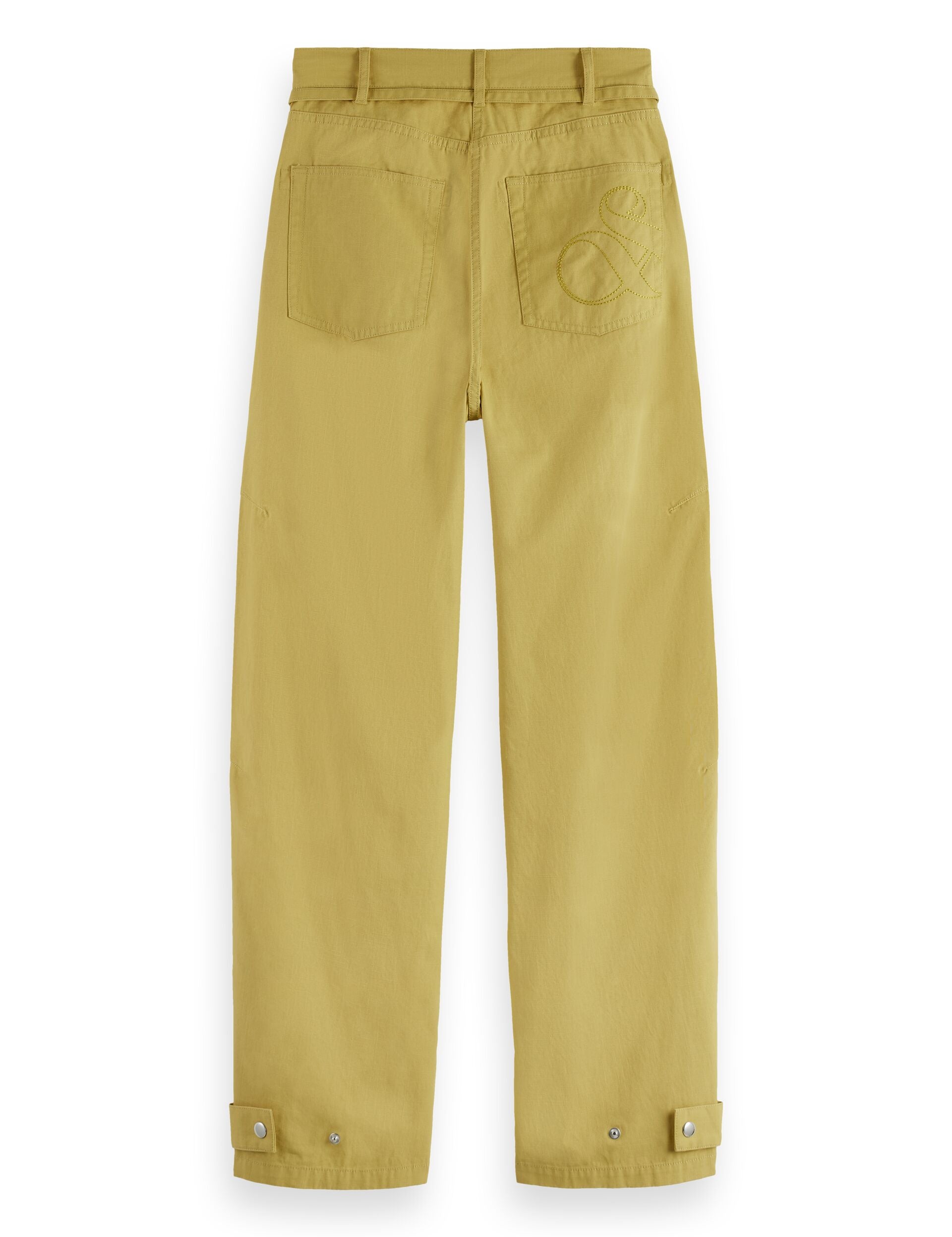 Lotus barrel leg seam detail pant