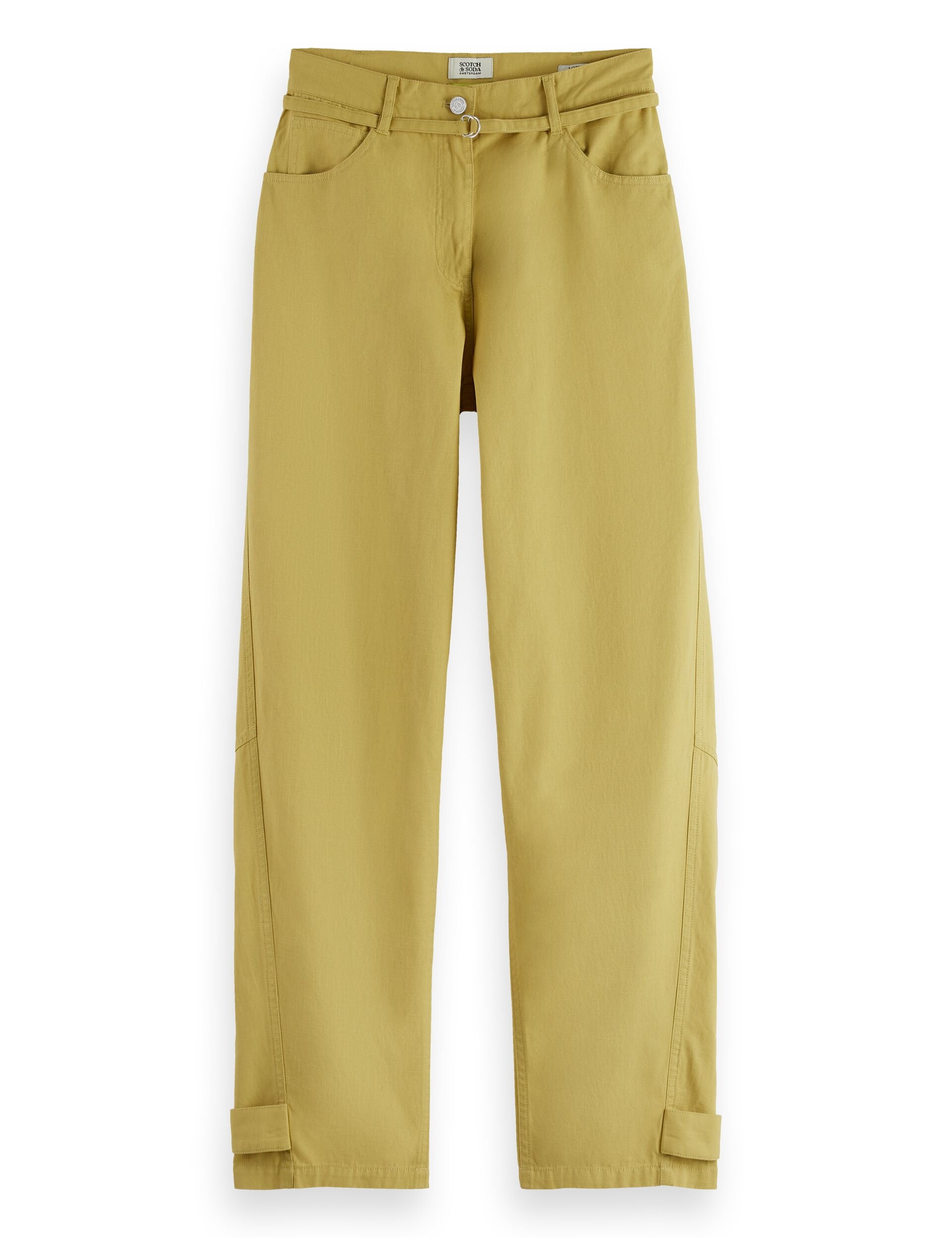 Lotus barrel leg seam detail pant