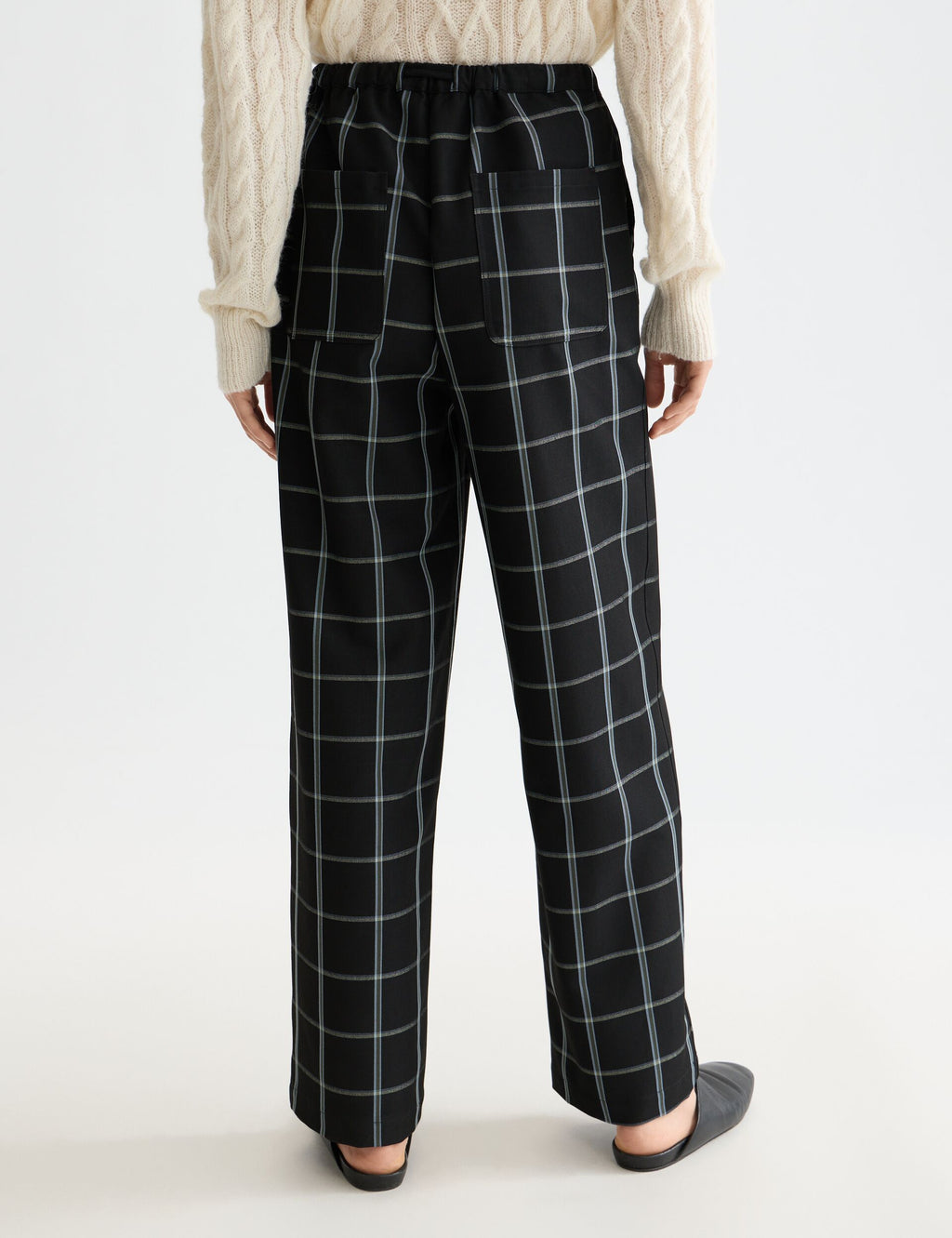 Ezra - High rise drawstring pant
