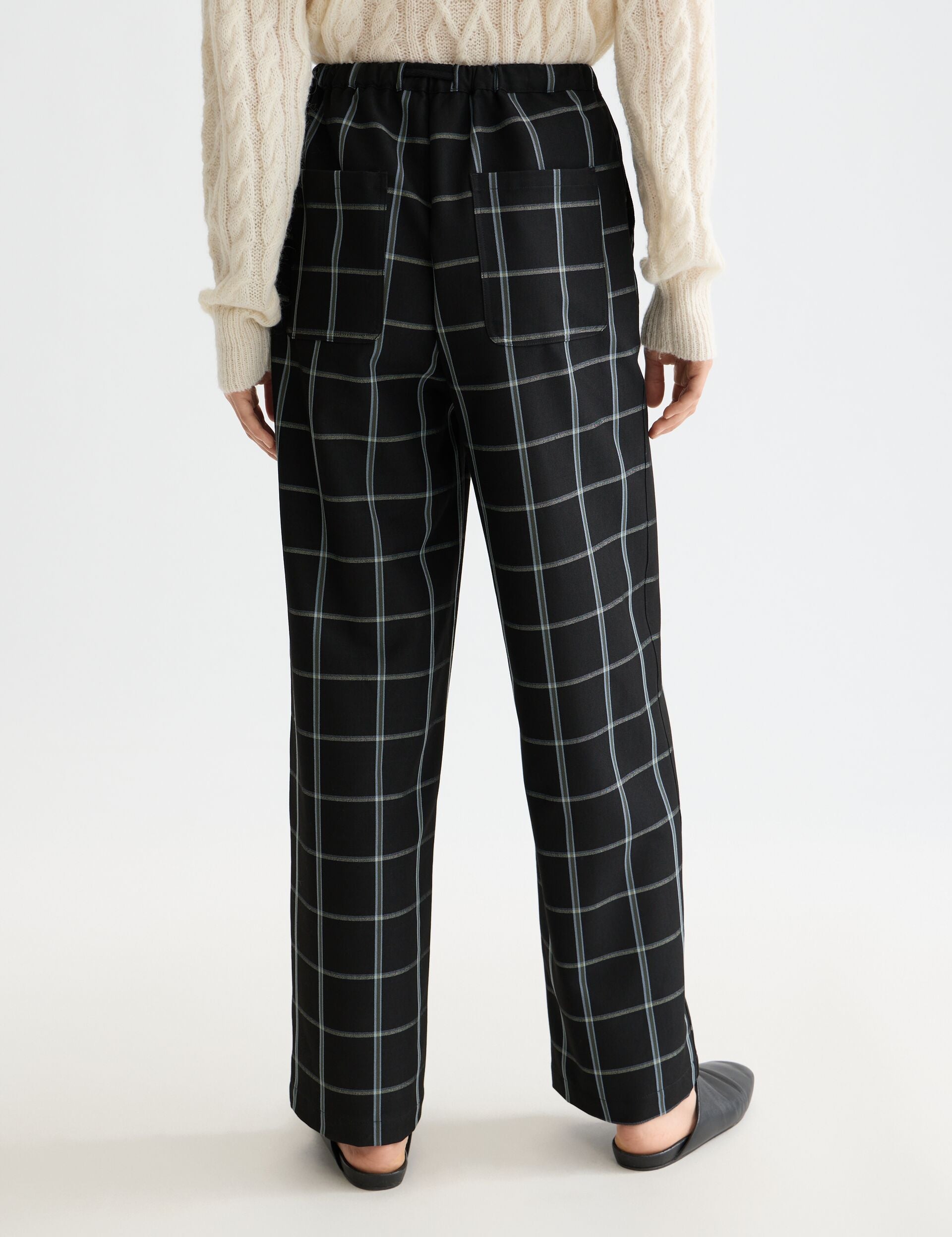 Ezra - High rise drawstring pant