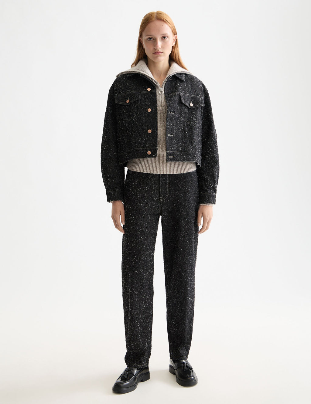 The Tide Balloon jeans — Black Snow