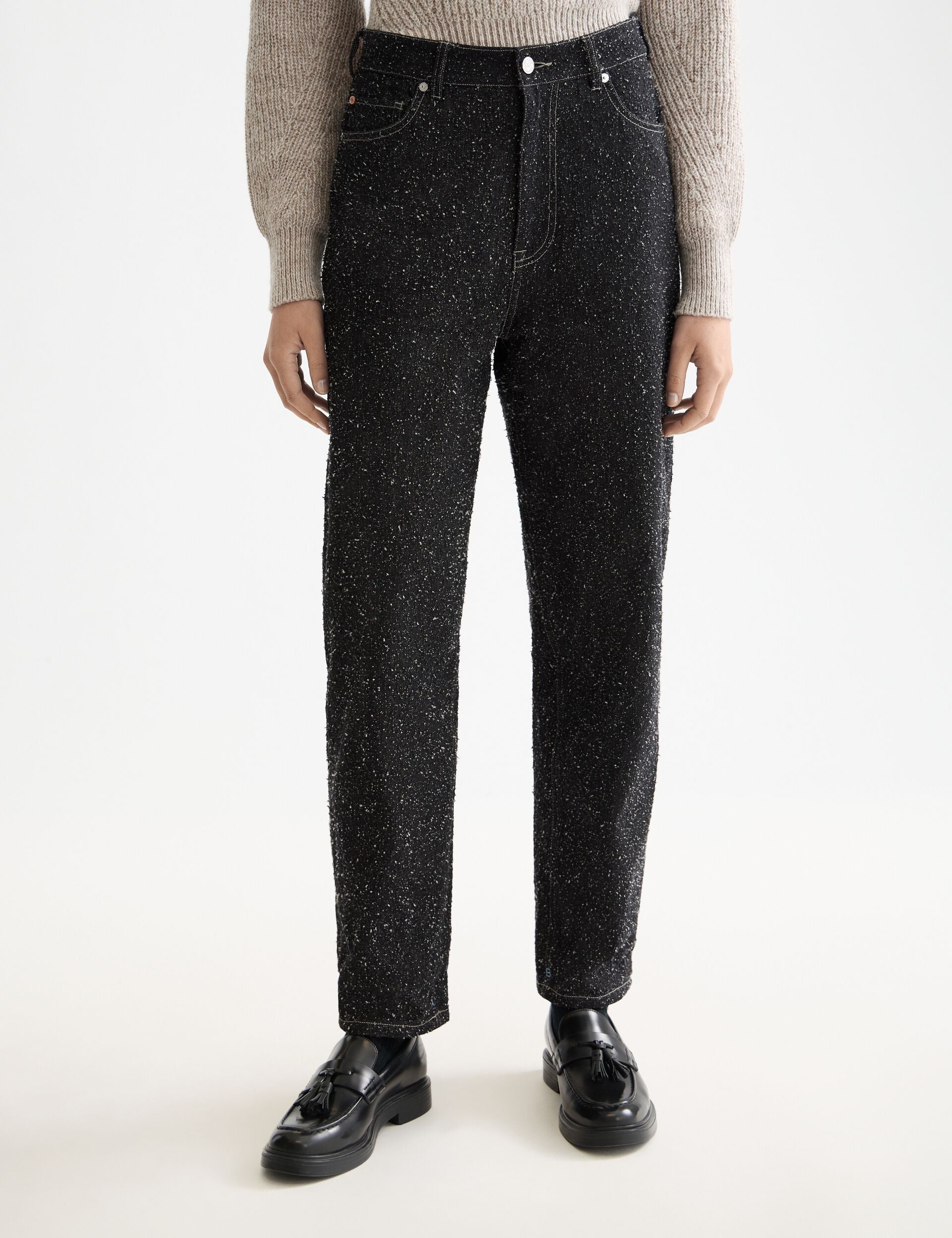 The Tide Balloon jeans — Black Snow