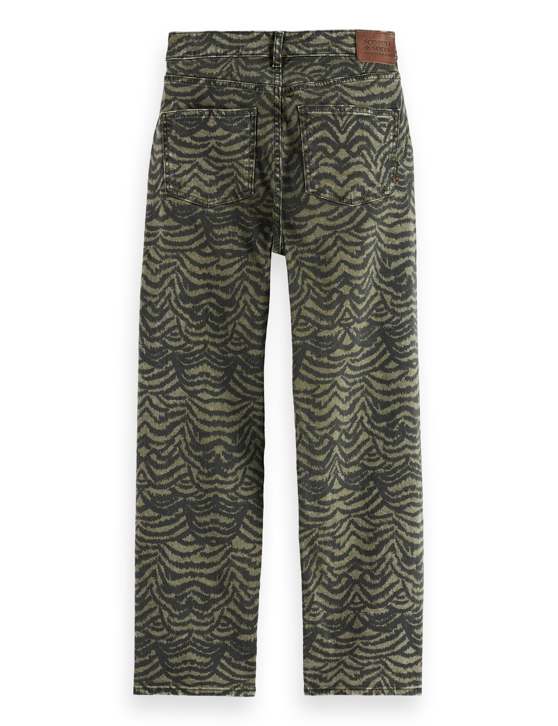The Sky allover print straight jeans — Ikat Feather