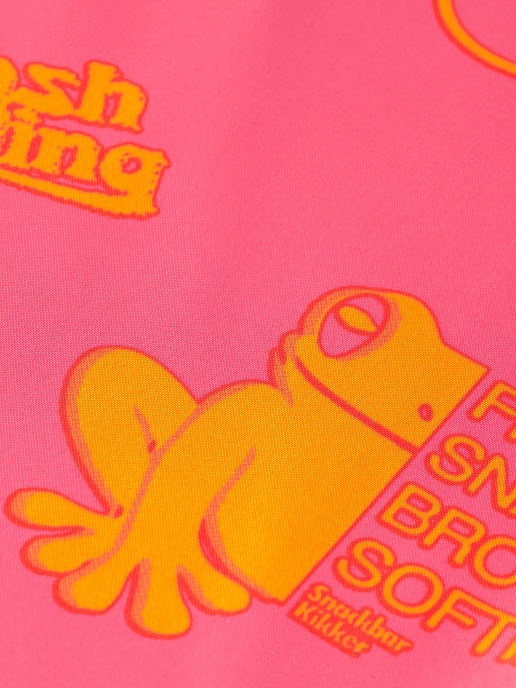 Satin Printed Short Sleeve Shirt