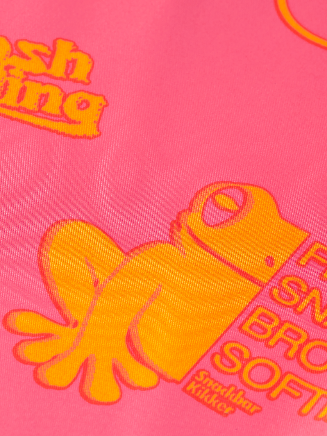 Satin Printed Short Sleeve Shirt