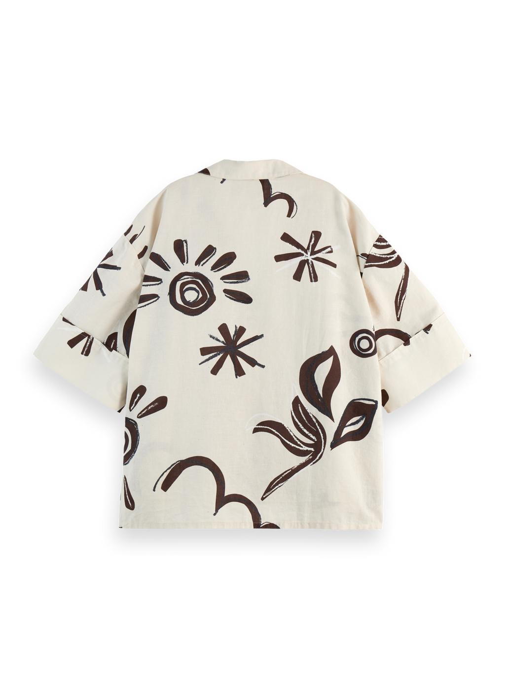 Inky Sun Printed Short Sleeve Shirt