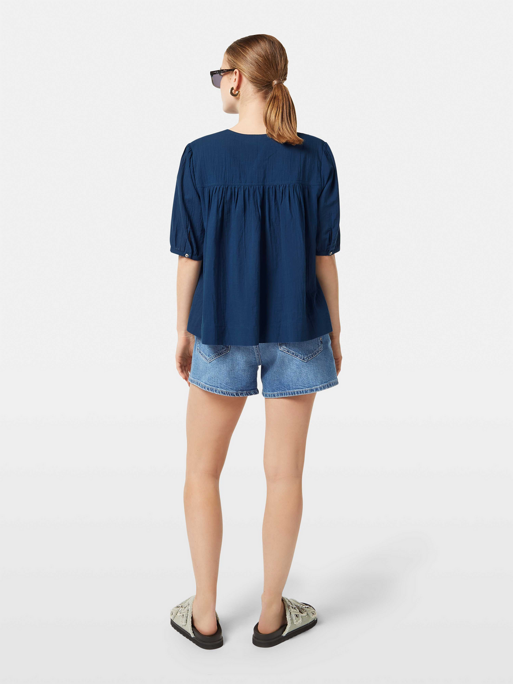 V-Neck Puff Sleeve Top