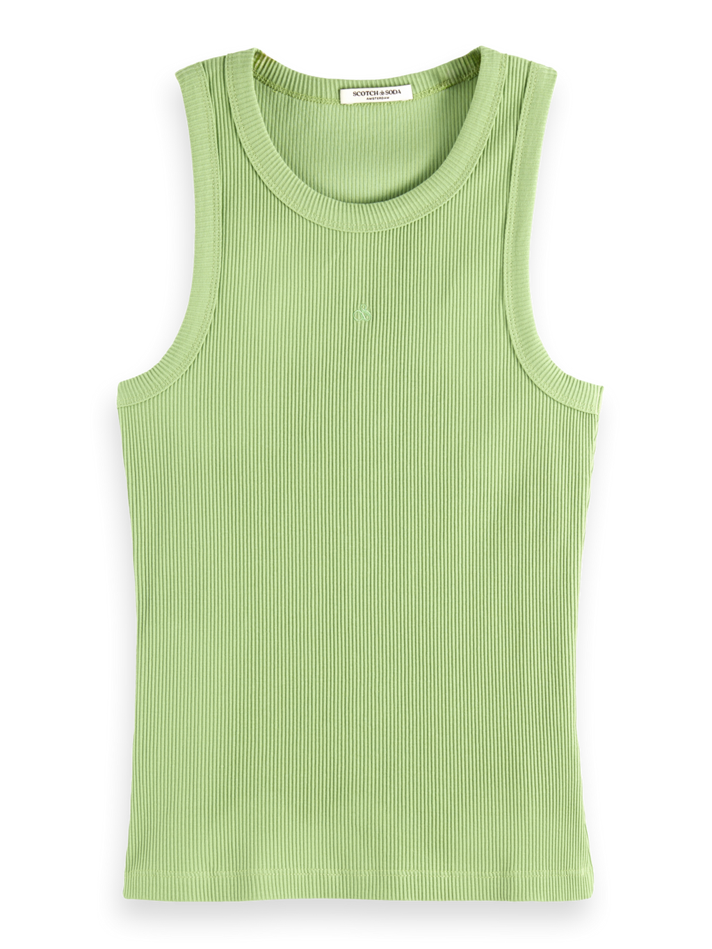 Ribbed Racer Tank Top