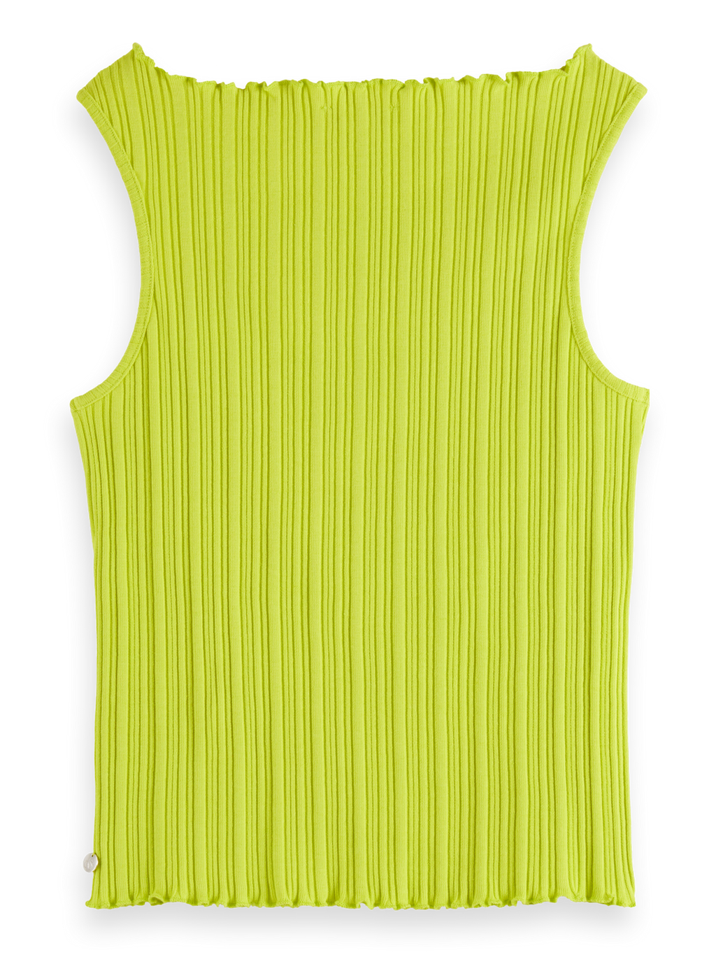 Structured Wide-Neck Sleeveless Top