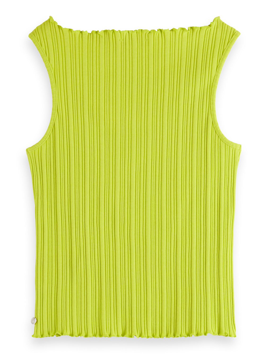 Structured Wide-Neck Sleeveless Top