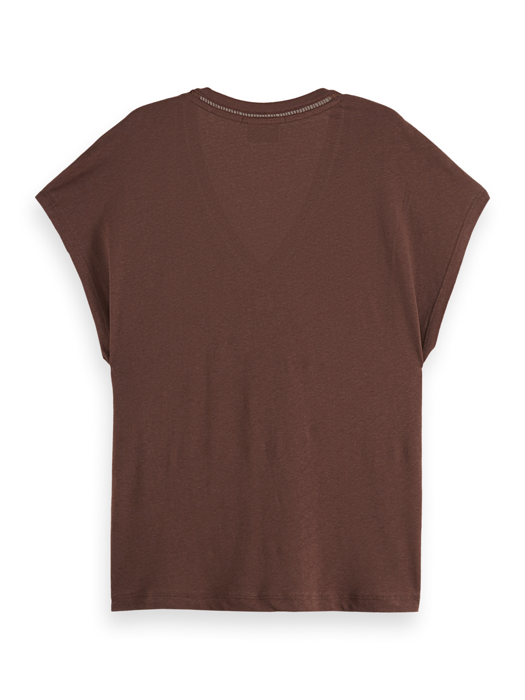 Cotton Linen Sleeveless V-Neck T-Shirt