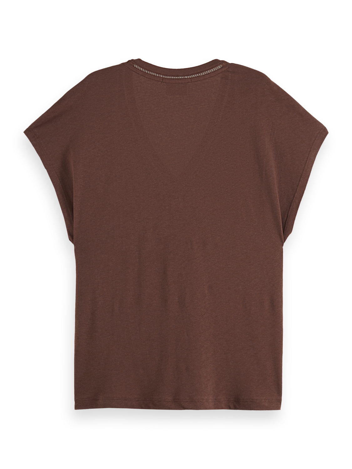 Cotton Linen Sleeveless V-Neck T-Shirt