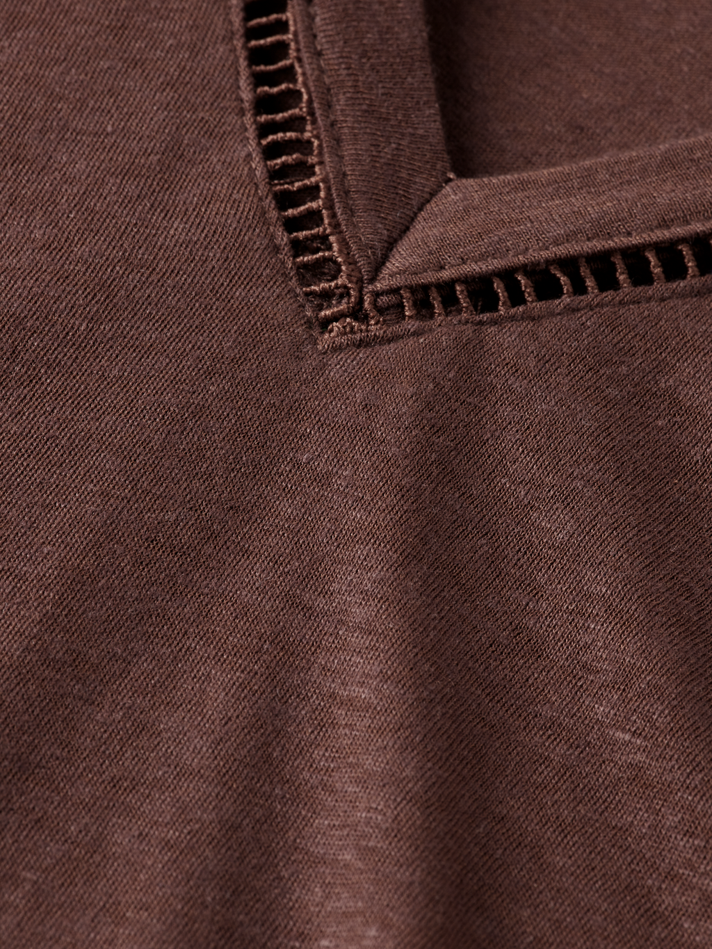 Cotton Linen Sleeveless V-Neck T-Shirt