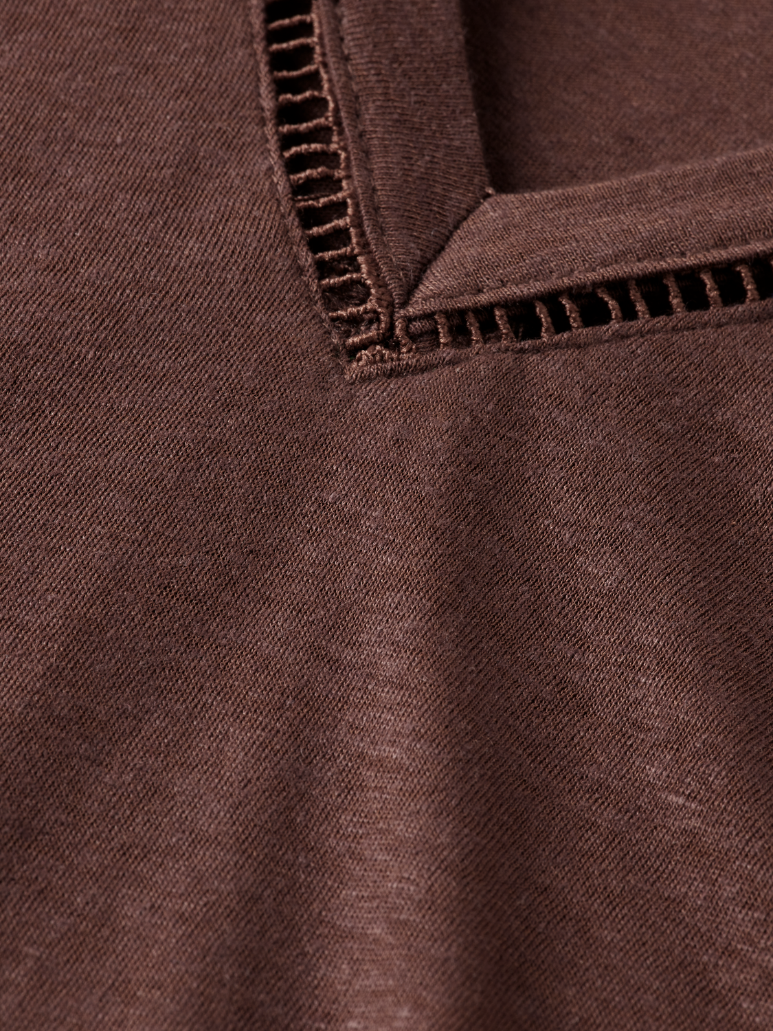 Cotton Linen Sleeveless V-Neck T-Shirt