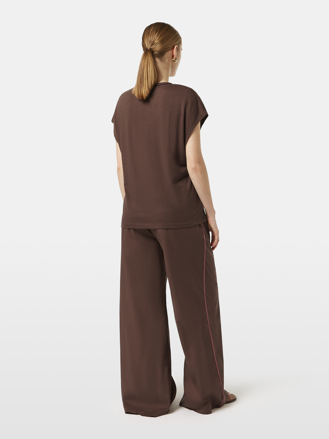 Cotton Linen Sleeveless V-Neck T-Shirt