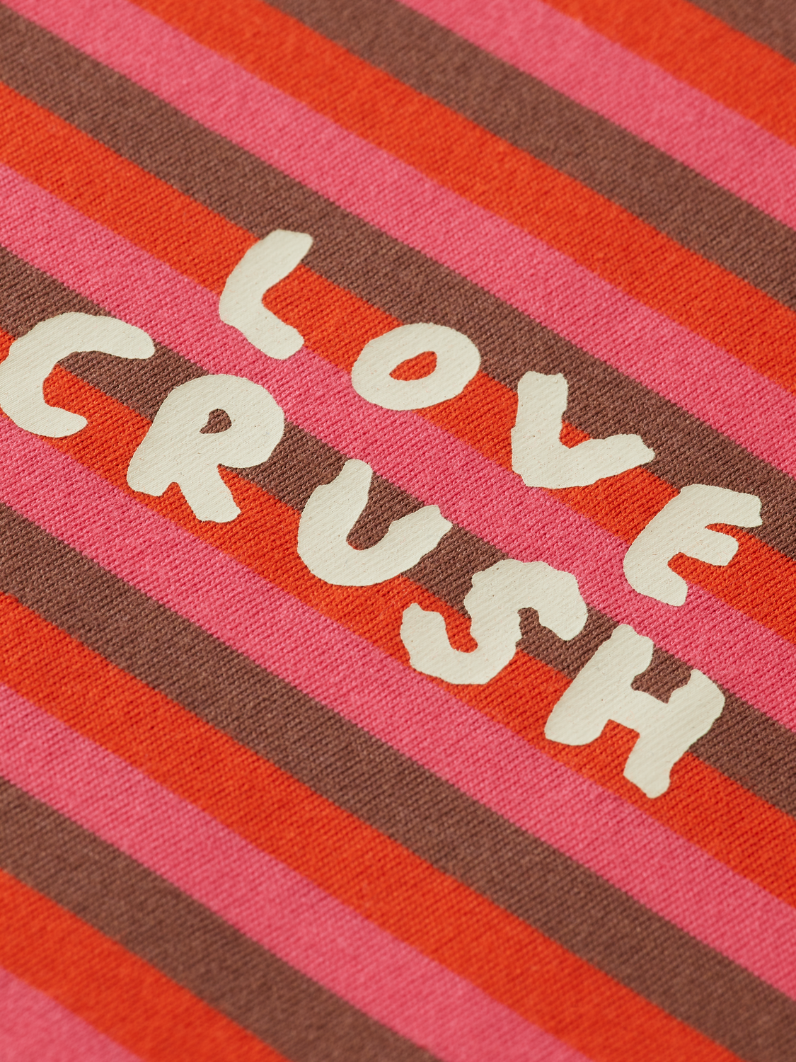 Love Crush Yarn-Dye Striped Regular-Fit T-Shirt