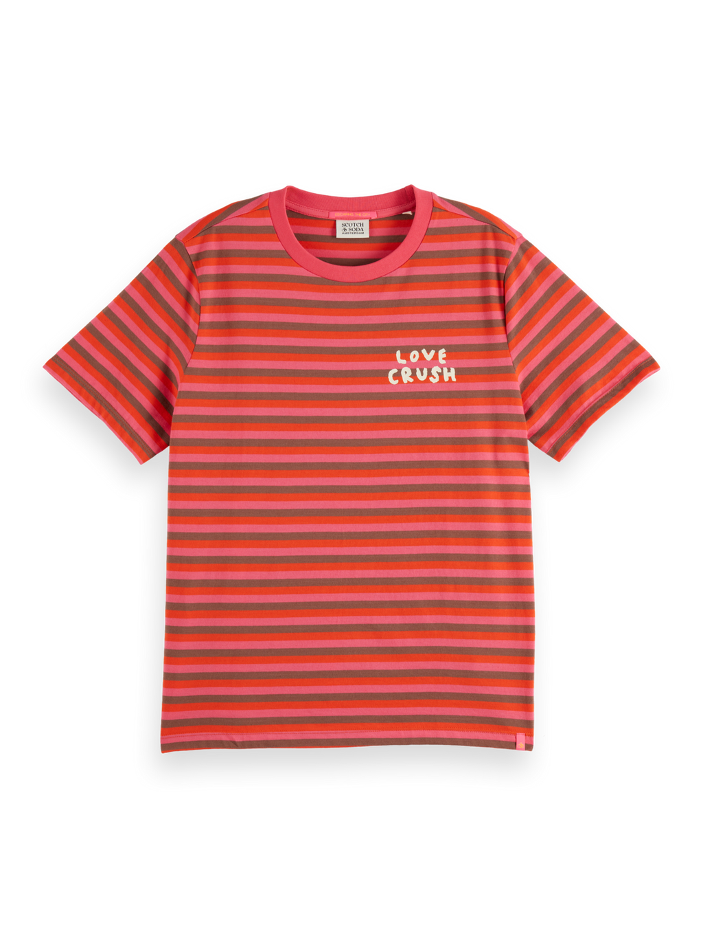Love Crush Yarn-Dye Striped Regular-Fit T-Shirt