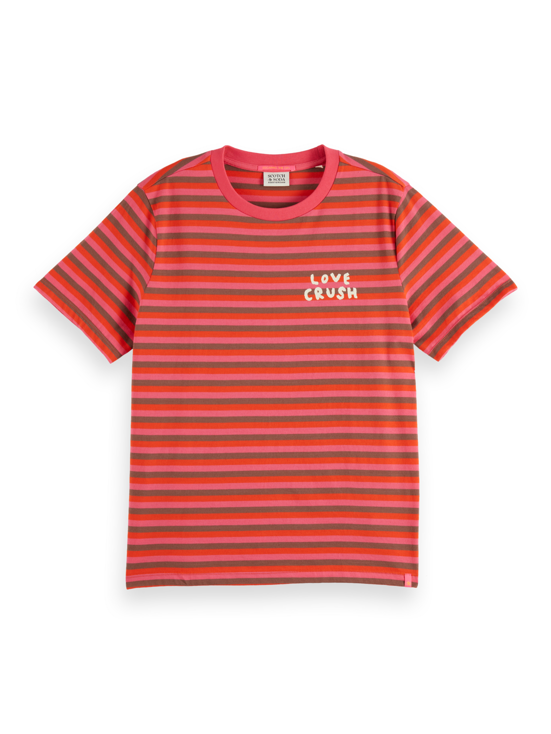Love Crush Yarn-Dye Striped Regular-Fit T-Shirt