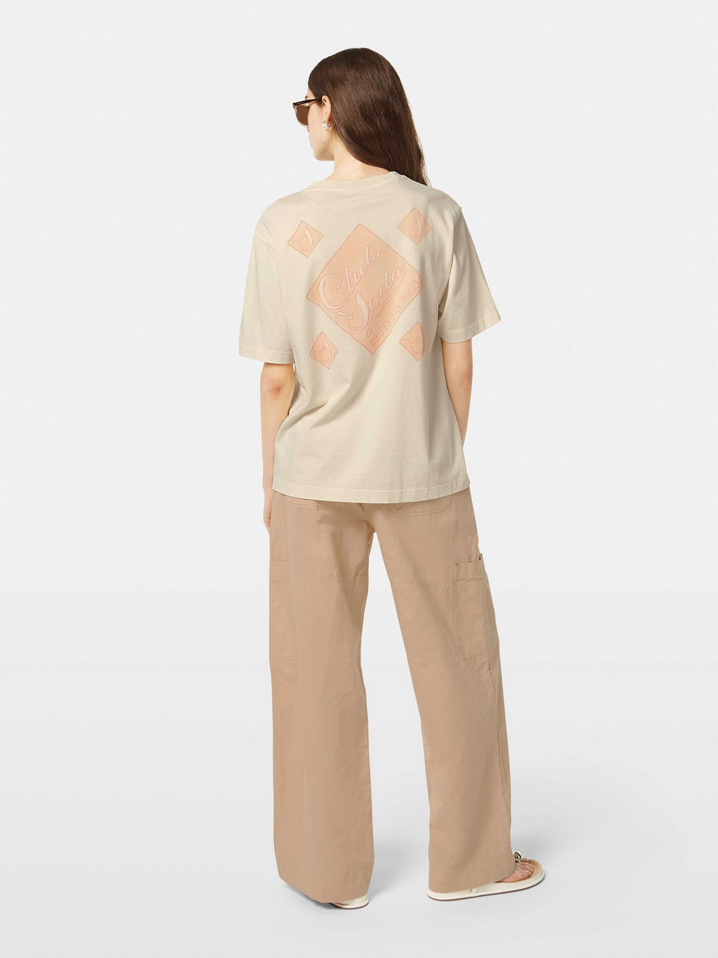 Printed Artwork Garment-Dye Loose-Fit T-Shirt