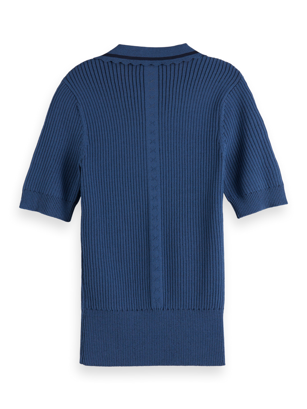 Ribbed Short Sleeve Polo
