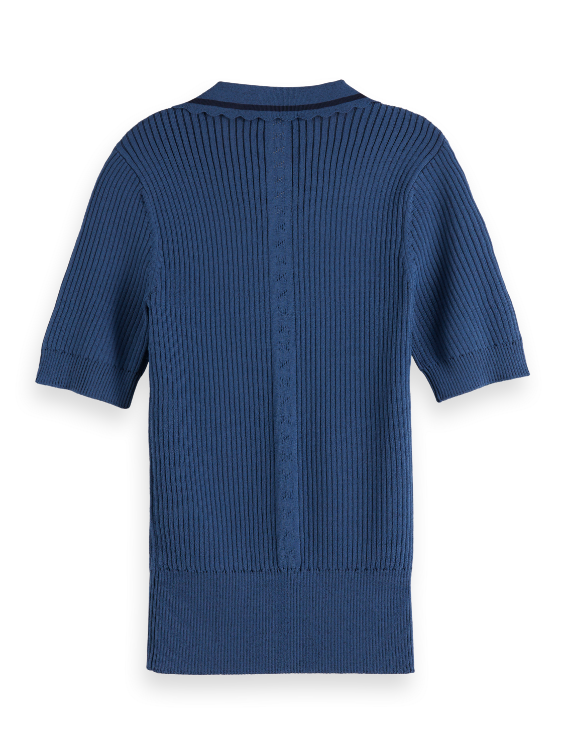 Ribbed Short Sleeve Polo