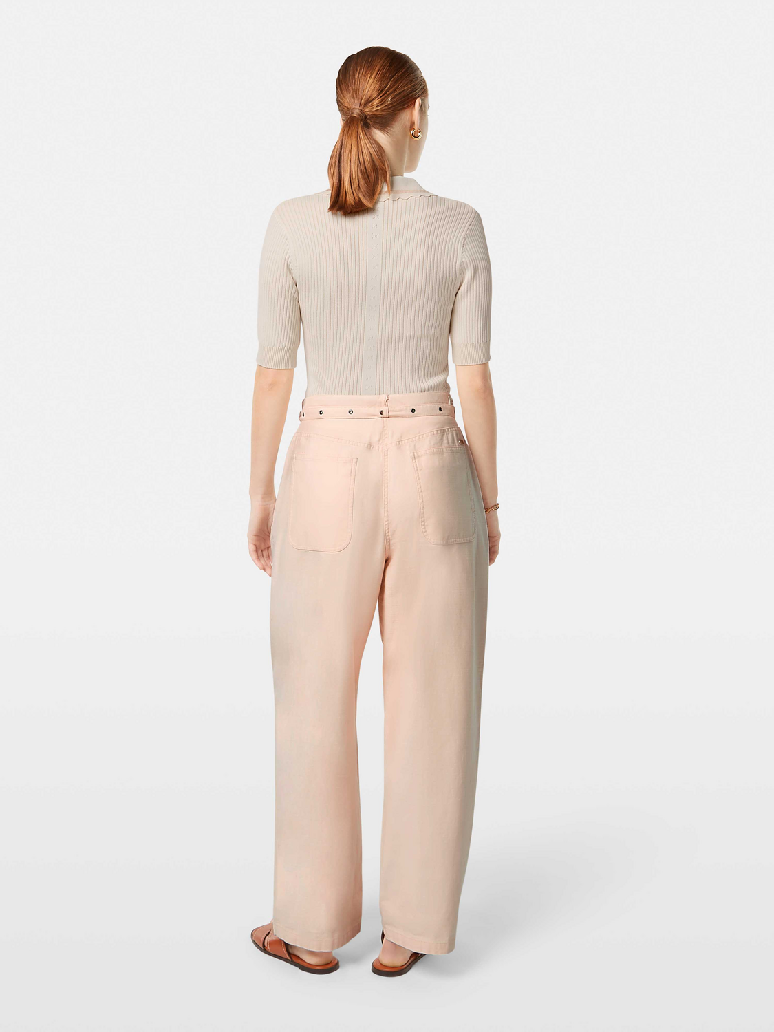 Rib Polo Short Sleeve Pullover