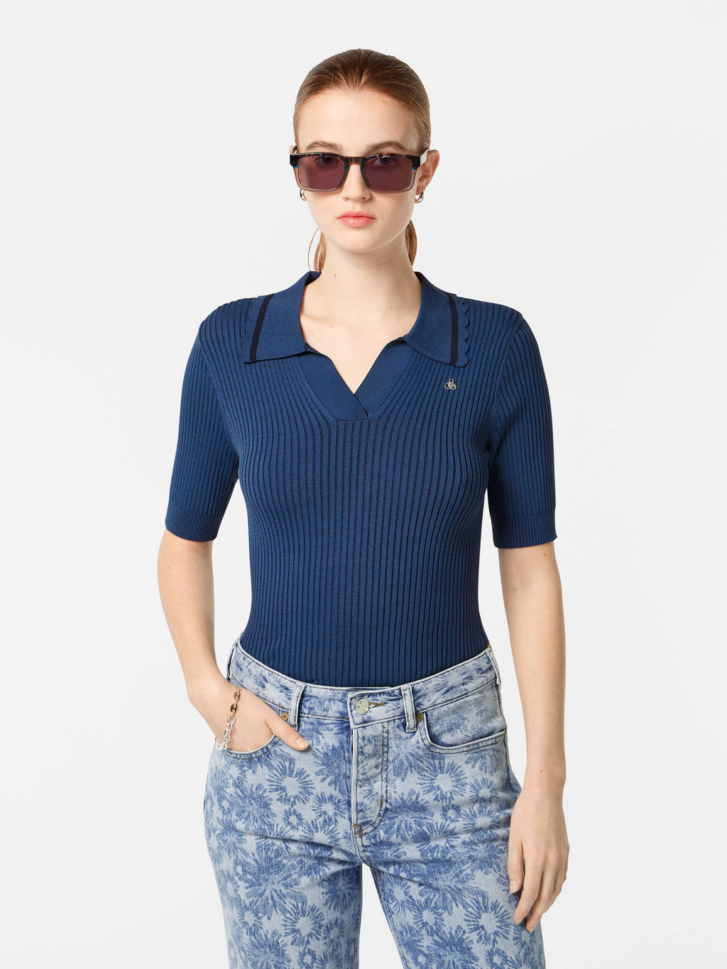 Ribbed Short Sleeve Polo – Scotch & Soda
