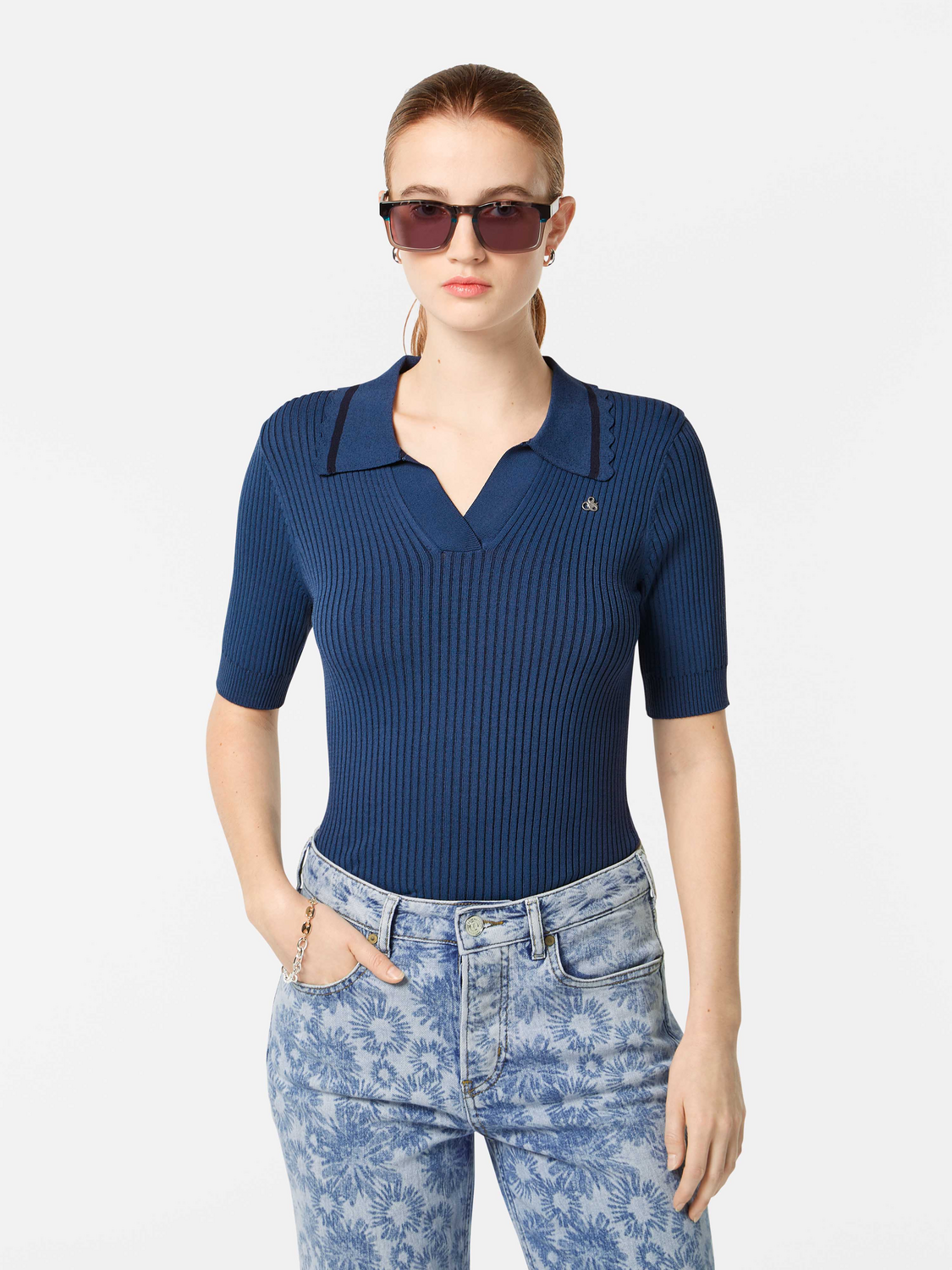 Ribbed Short Sleeve Polo – Scotch & Soda
