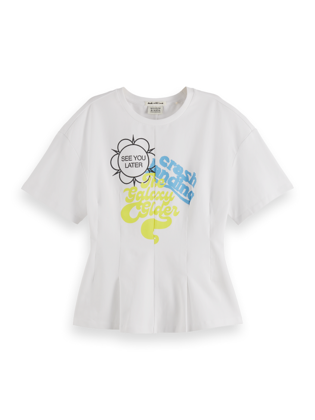 Fitted Short Sleeve Printed Artwork T-Shirt