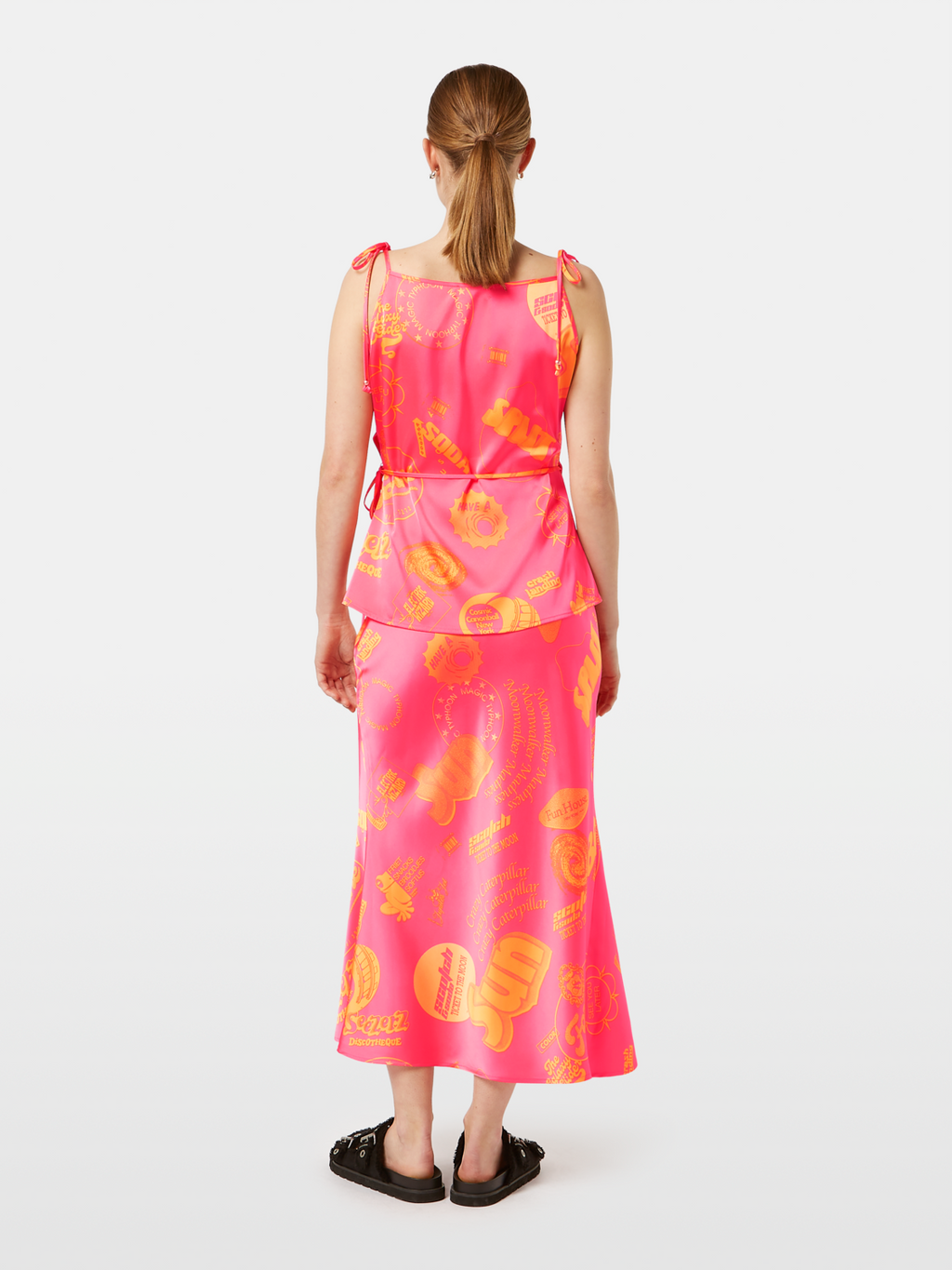 Satin Printed Tank Top