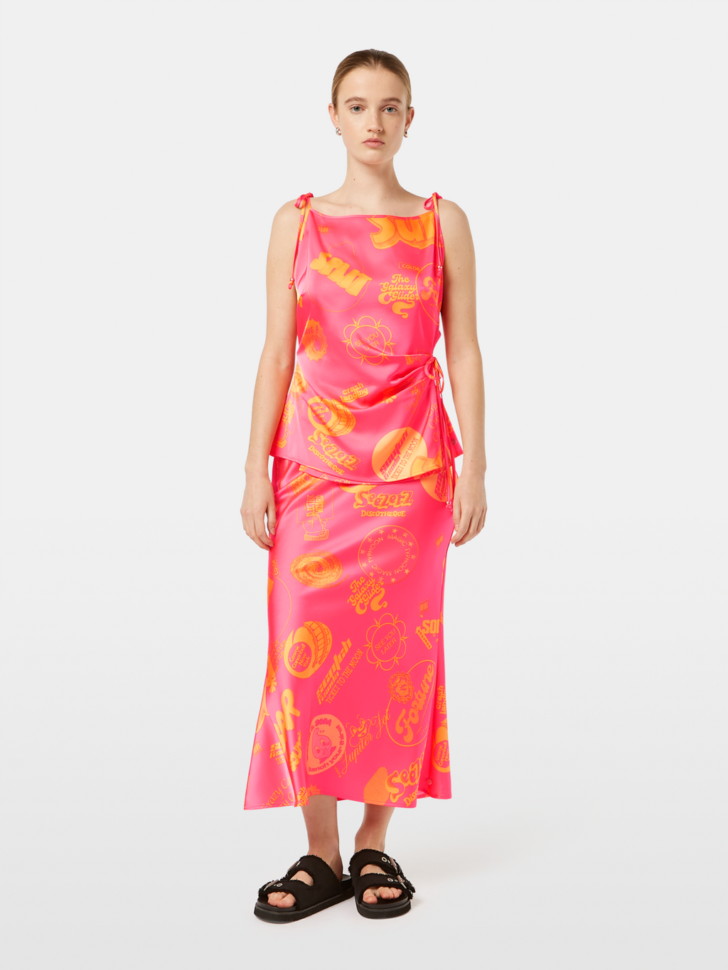 Satin Printed Tank Top