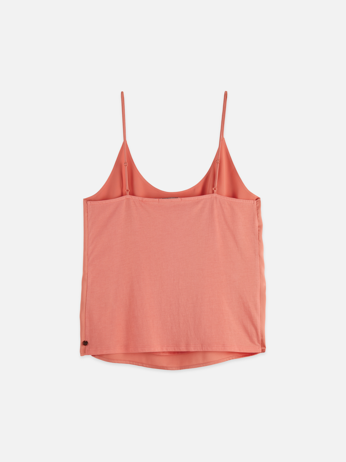 Singlet Woven Front Jersey Back Tank