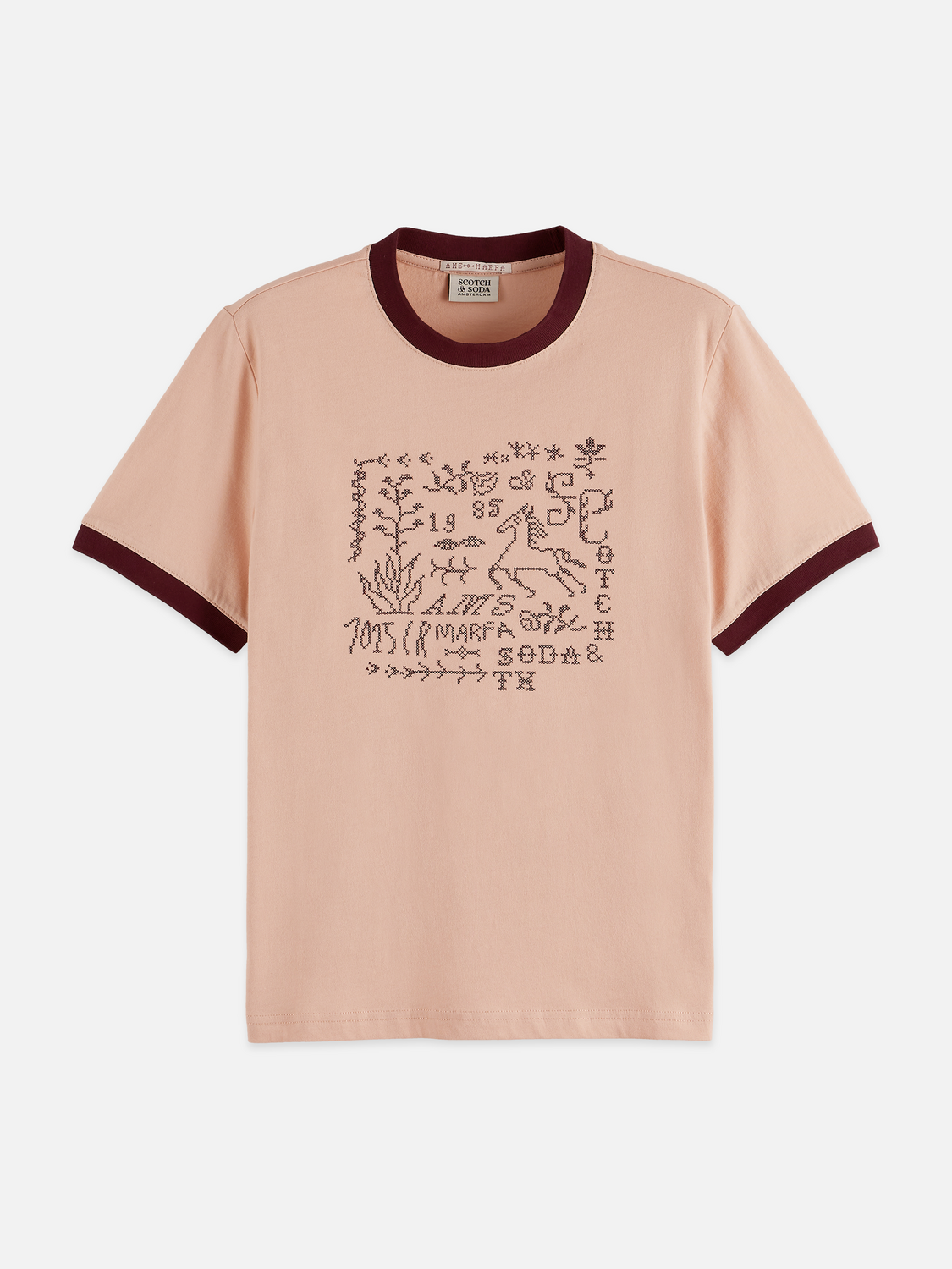 Embroidered Ringer Regular Fit T-Shirt