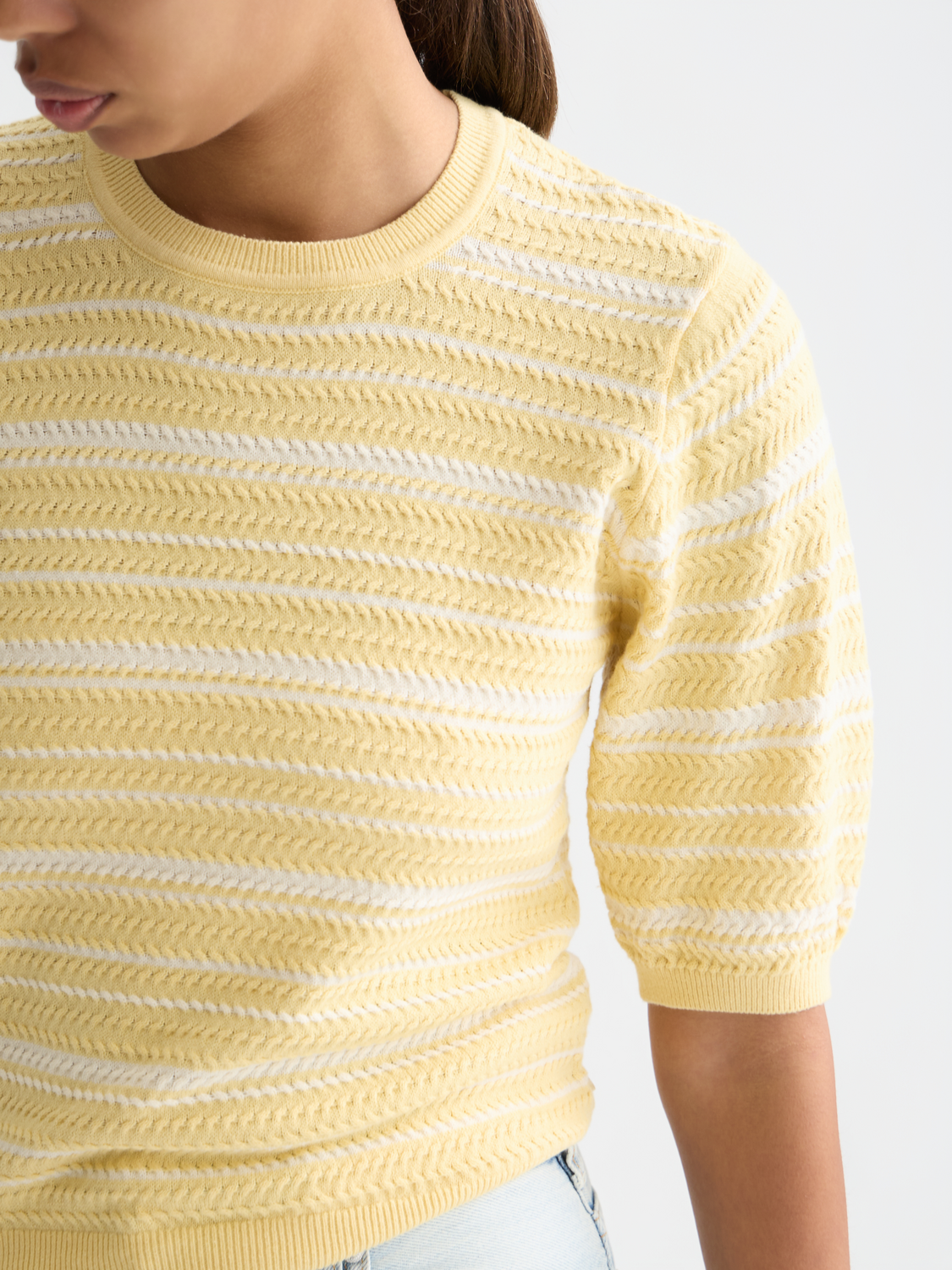 Textured Stripe Knitted Tee – Scotch & Soda Textured Stripe Knitted Tee – Scotch & Soda