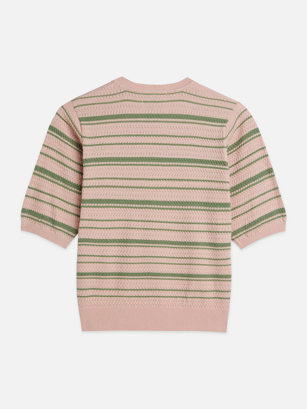 Textured Stripe Knitted Tee
