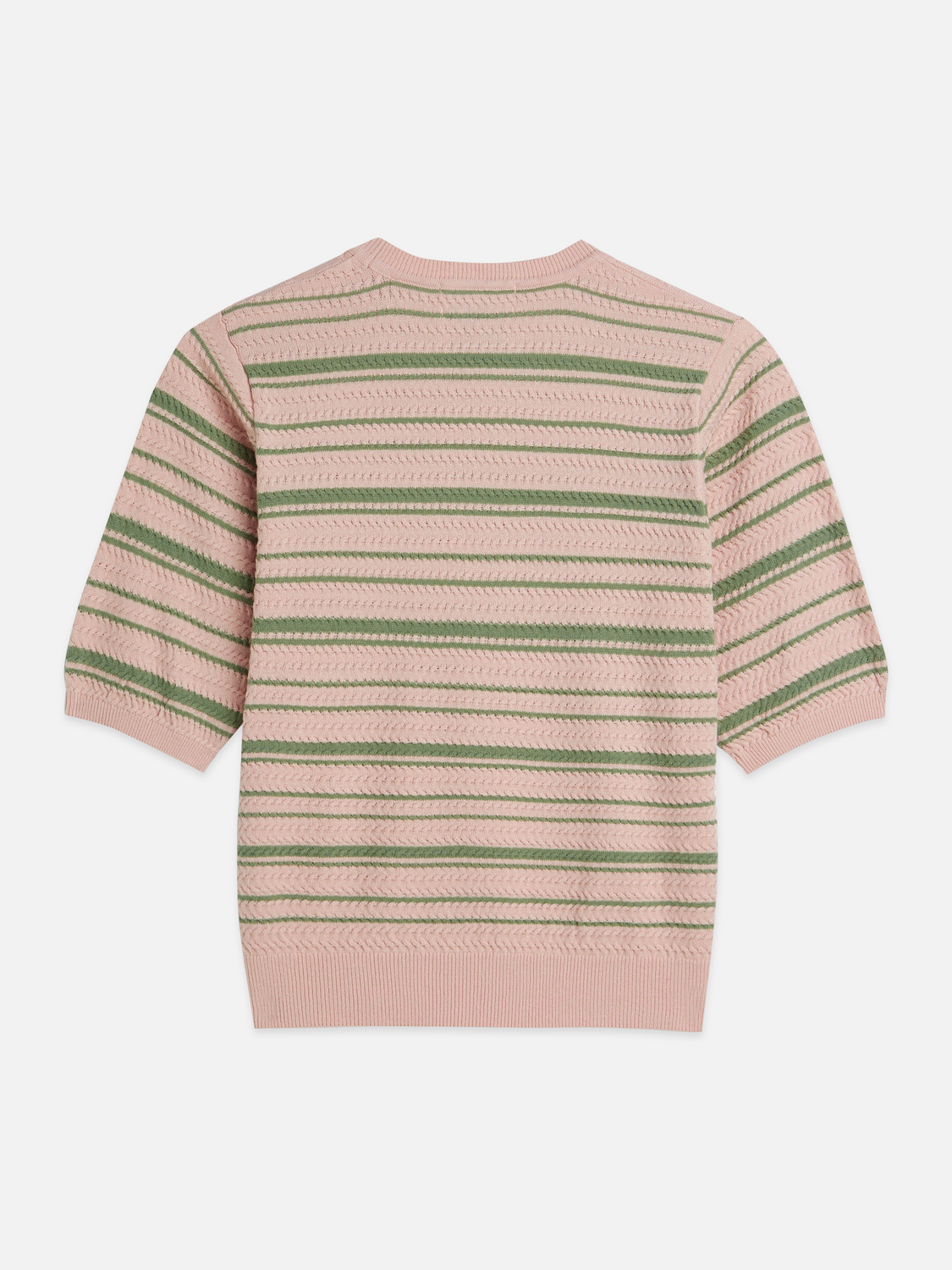 Textured Stripe Knitted Tee
