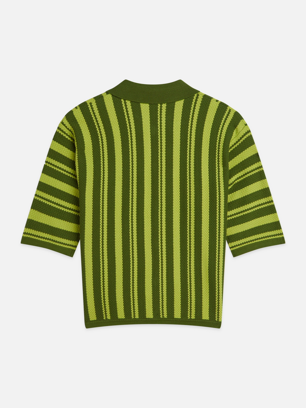 Textured Vertical Stripe Knitted Tee