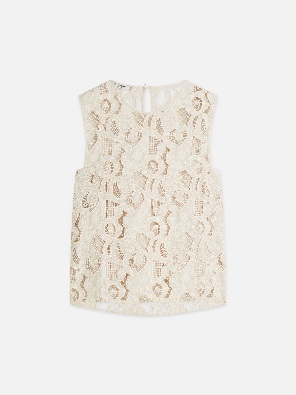 Flame Embroidery Top