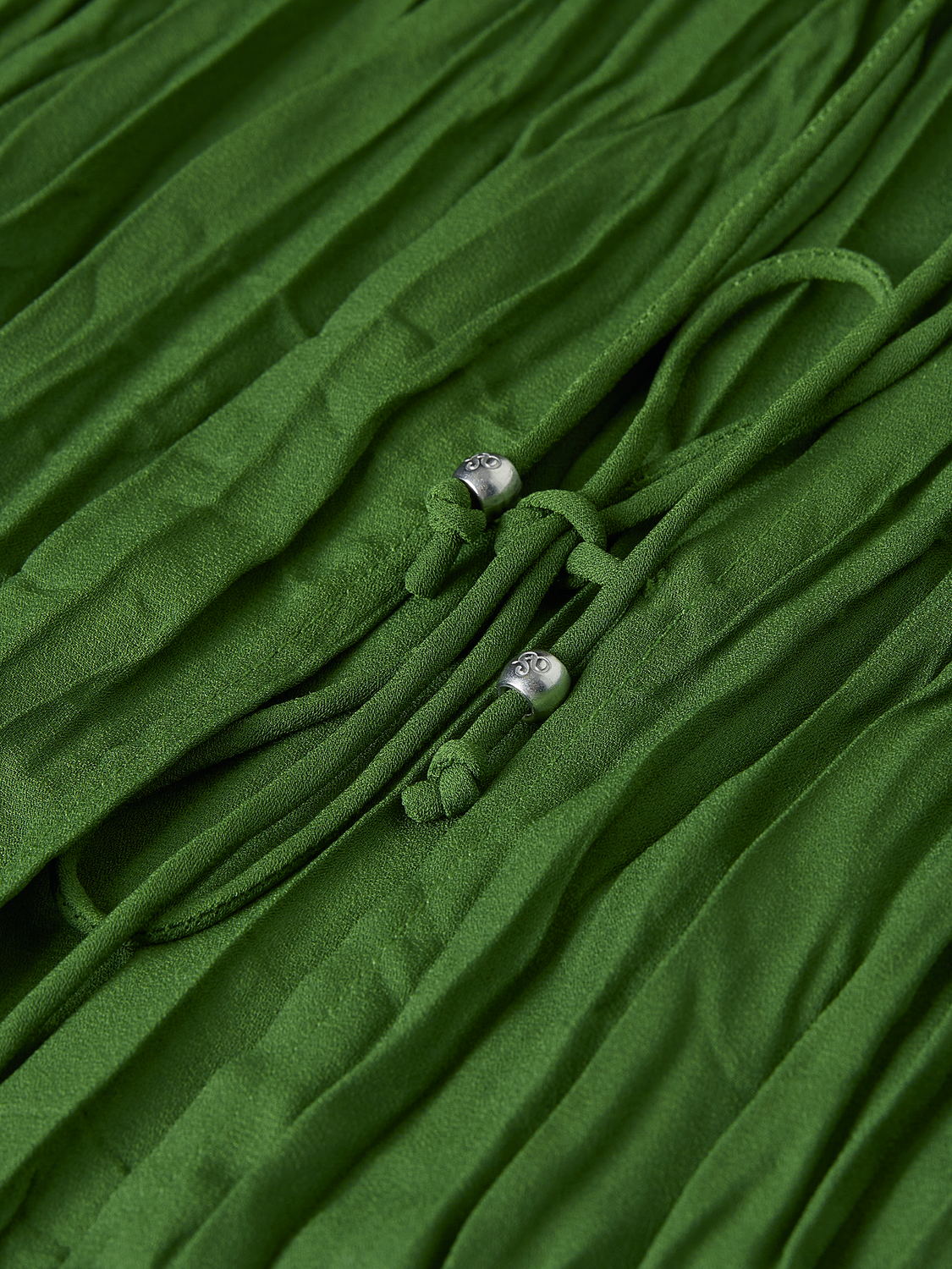 Micro Pleat Top With Ties